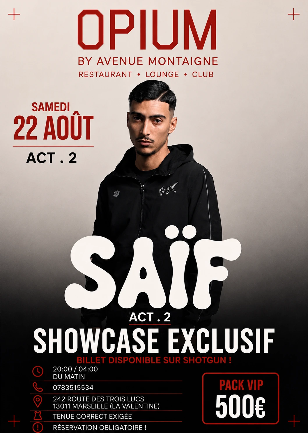 Showcase Saïf Opium