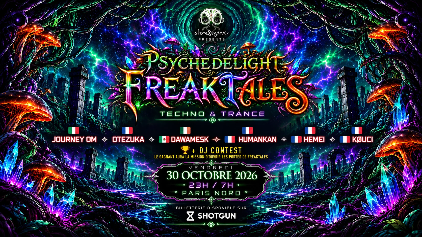 Stereorganic Présente : Psychedelight - Freaktales