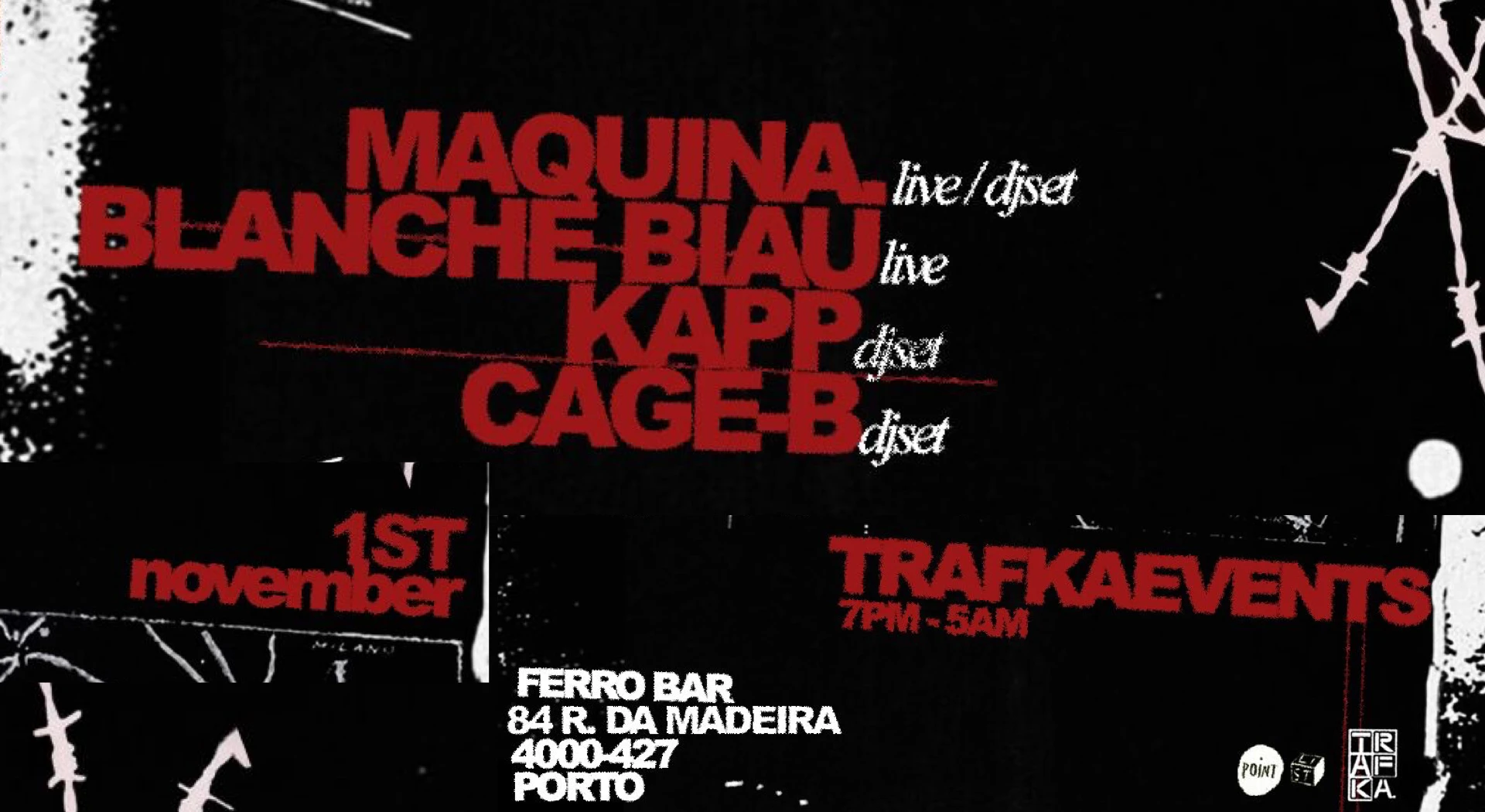 Trafka Take Over Ferro Bar | Maquina. + Blanche Biau (Live)