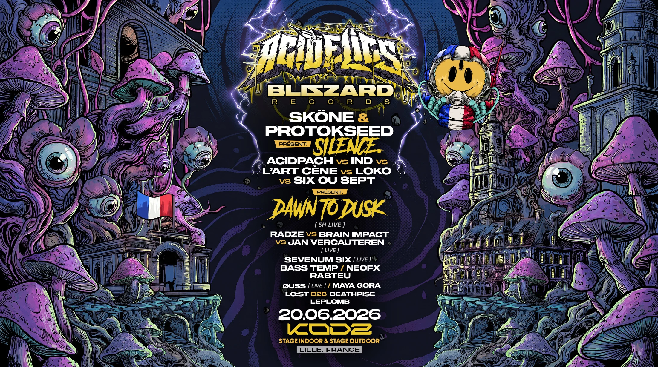 Kodz Open Air X Acidelics X Blizzard : Silence. & More