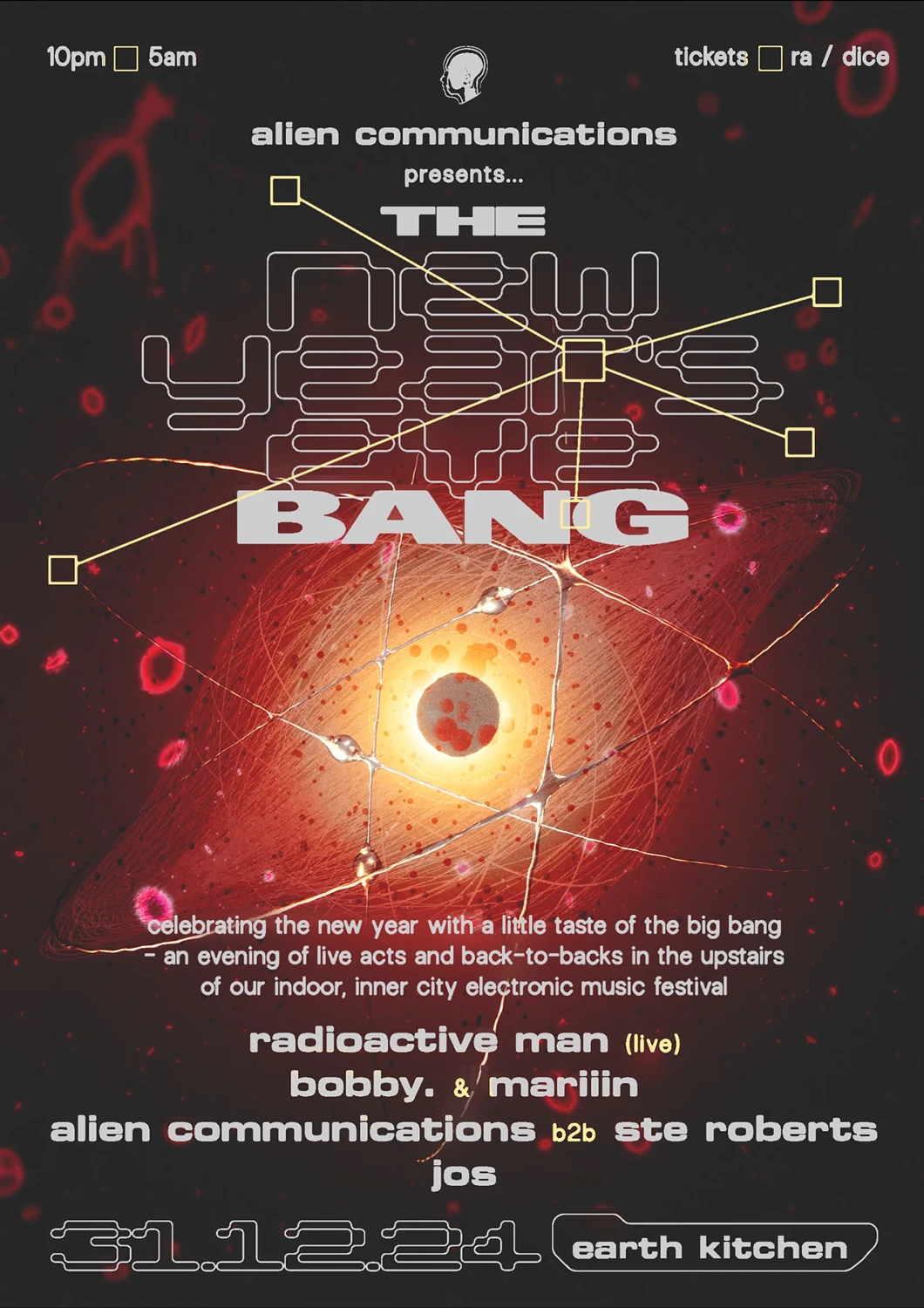 New Year's Eve Bang: Radioactive Man Live, Bobby. & Mariiin