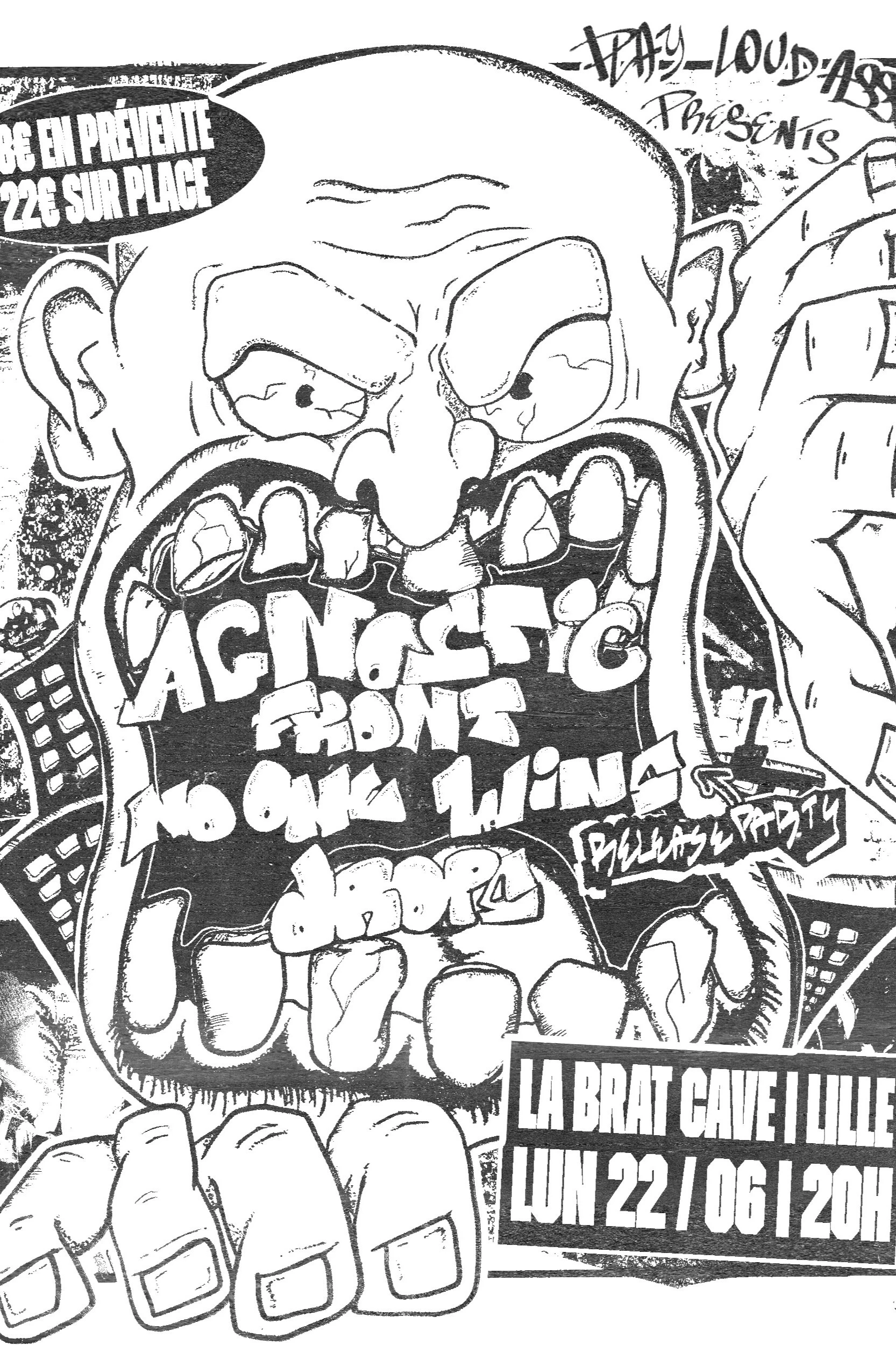 Agnostic Front, No One Wins, Drops - La Brat Cave, Lille