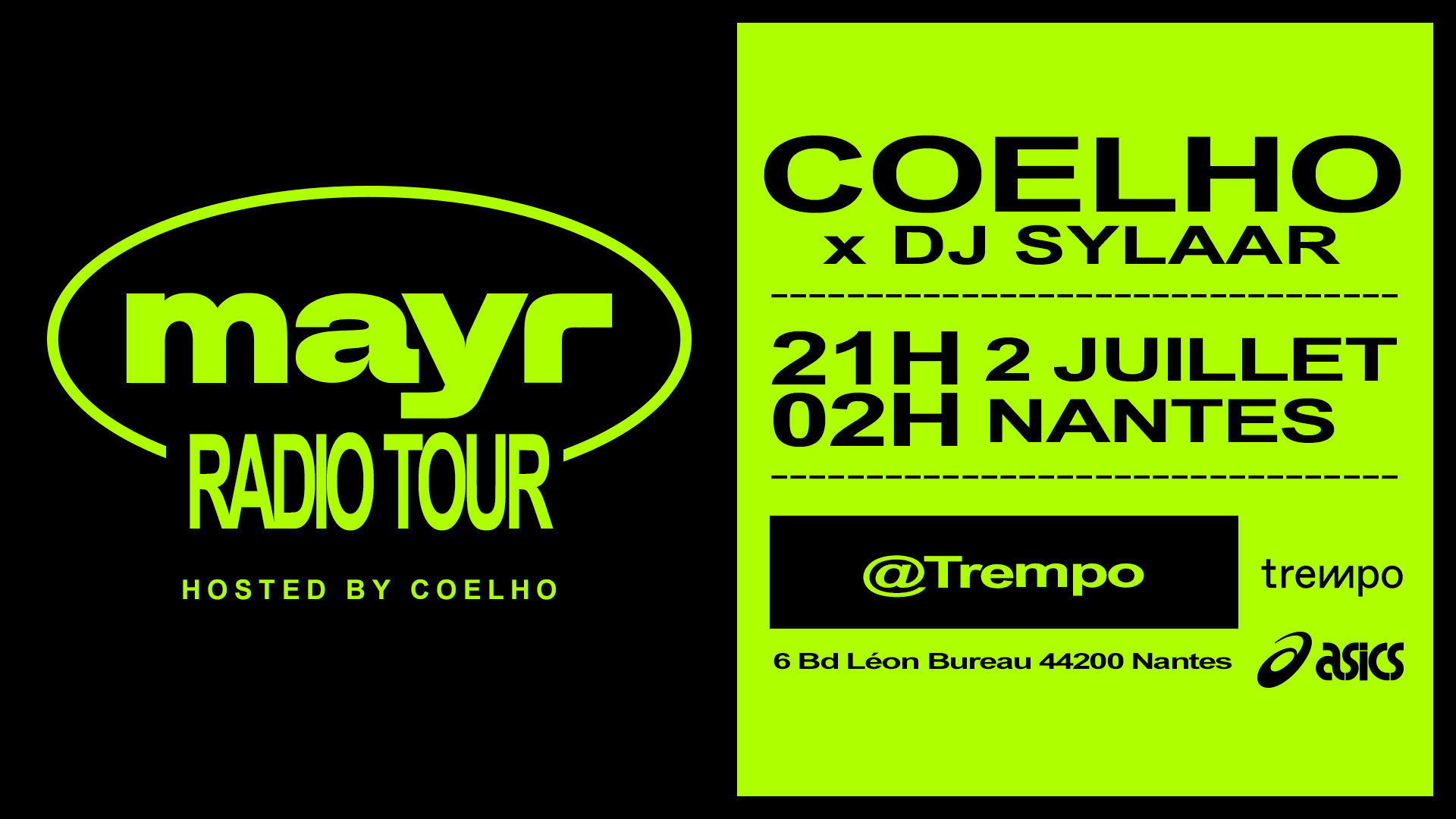Coelho Présente Le Mayr Radio Tour - Nantes
