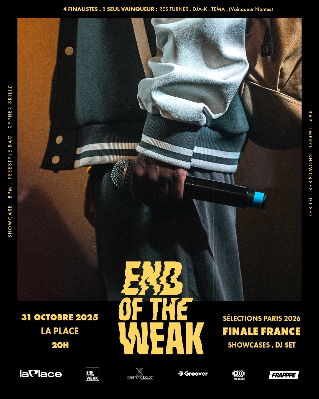 End Of The Weak Finale France + Sélections Paris Saison 2026