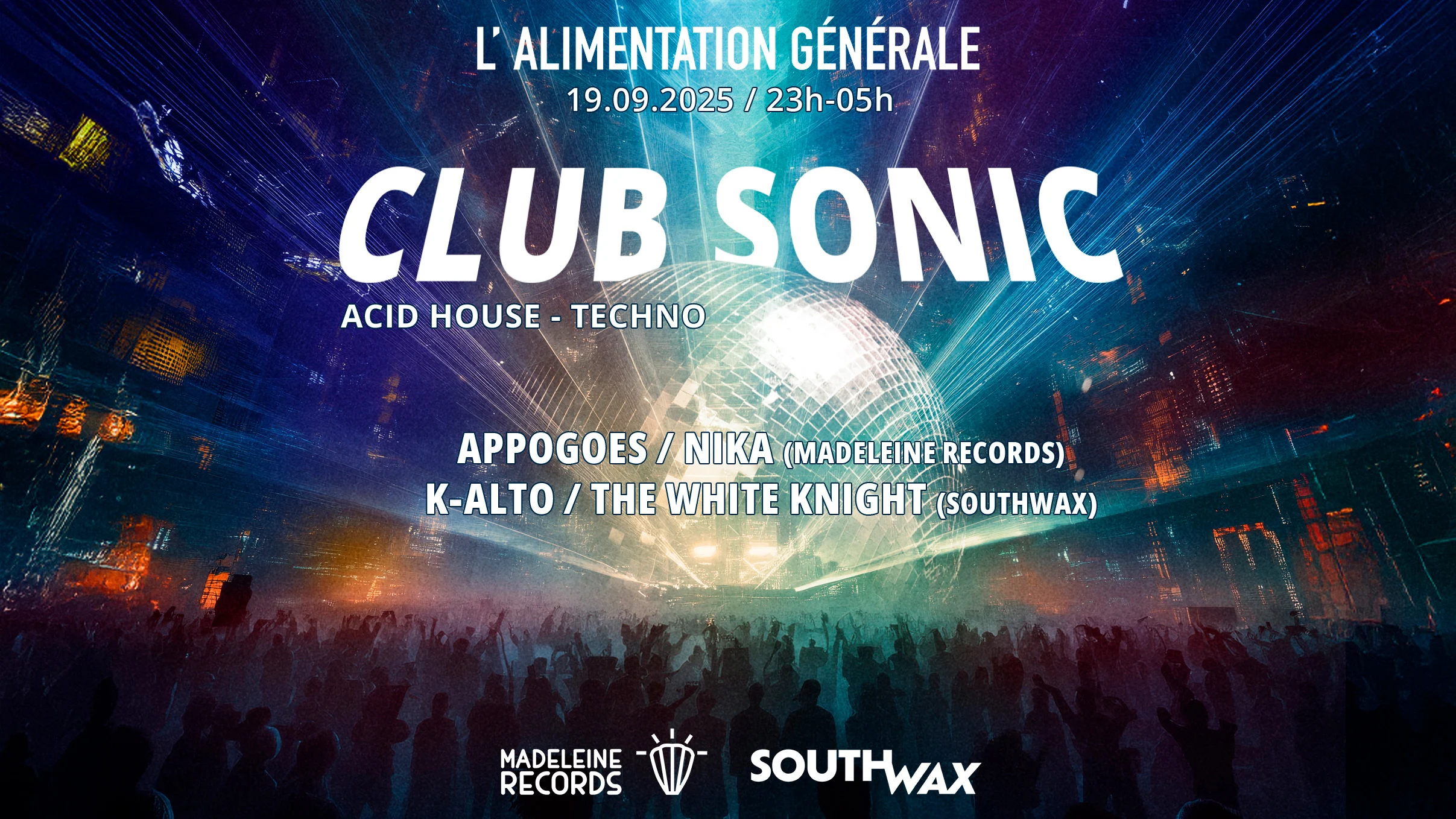 Club Sonic Par Madeleine Records & Southwax
