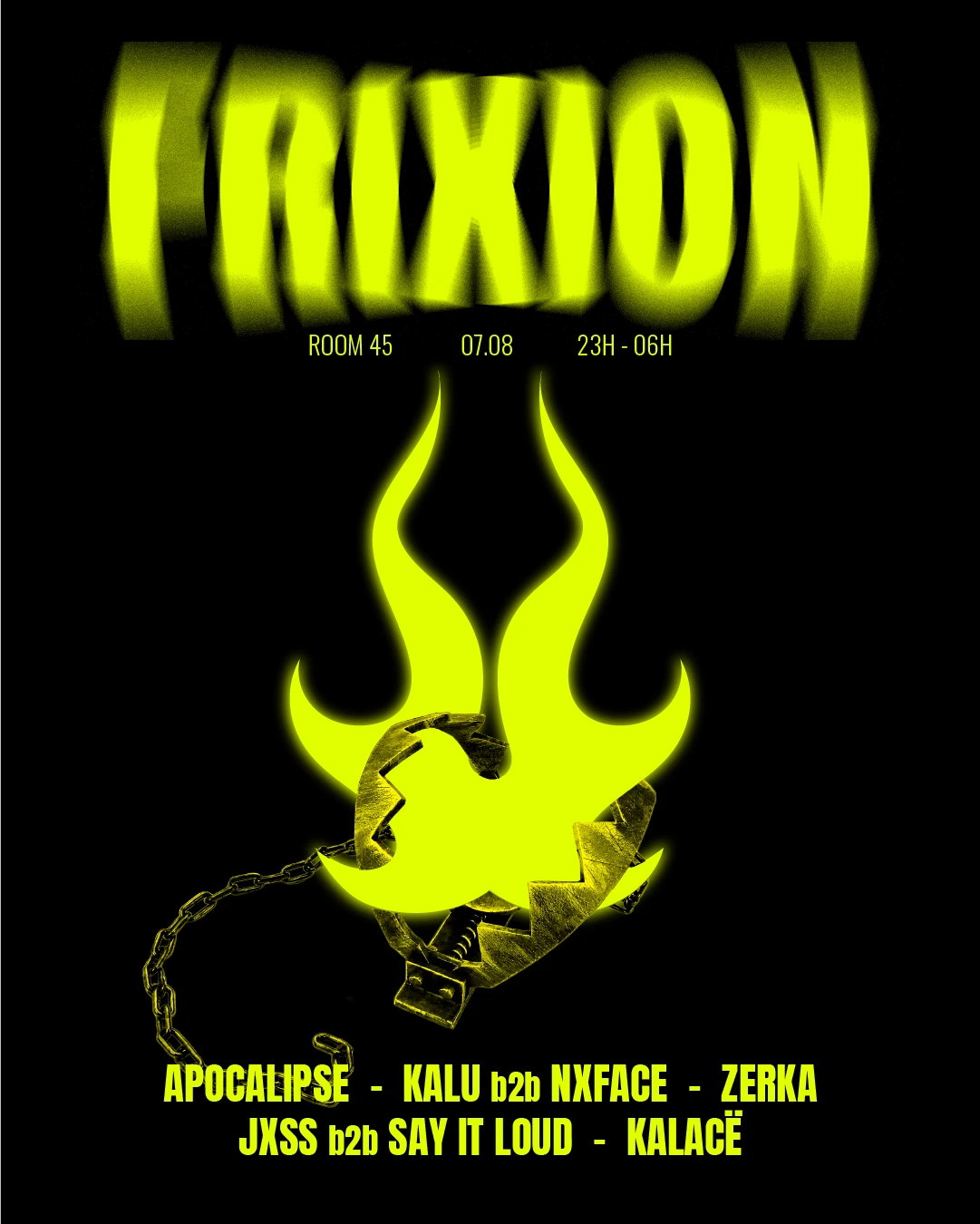 Frixion : Apocalipse, Kalu, Nxface, Zerka...