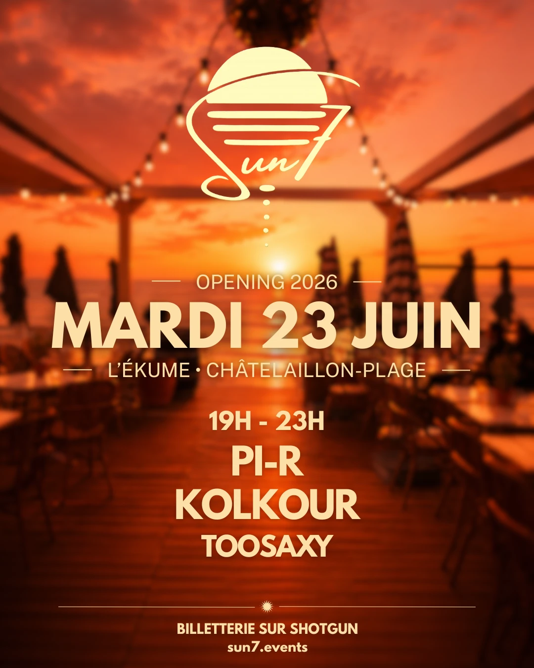 Sun7 - Opening @ L'ékume - 23 Juin 2026