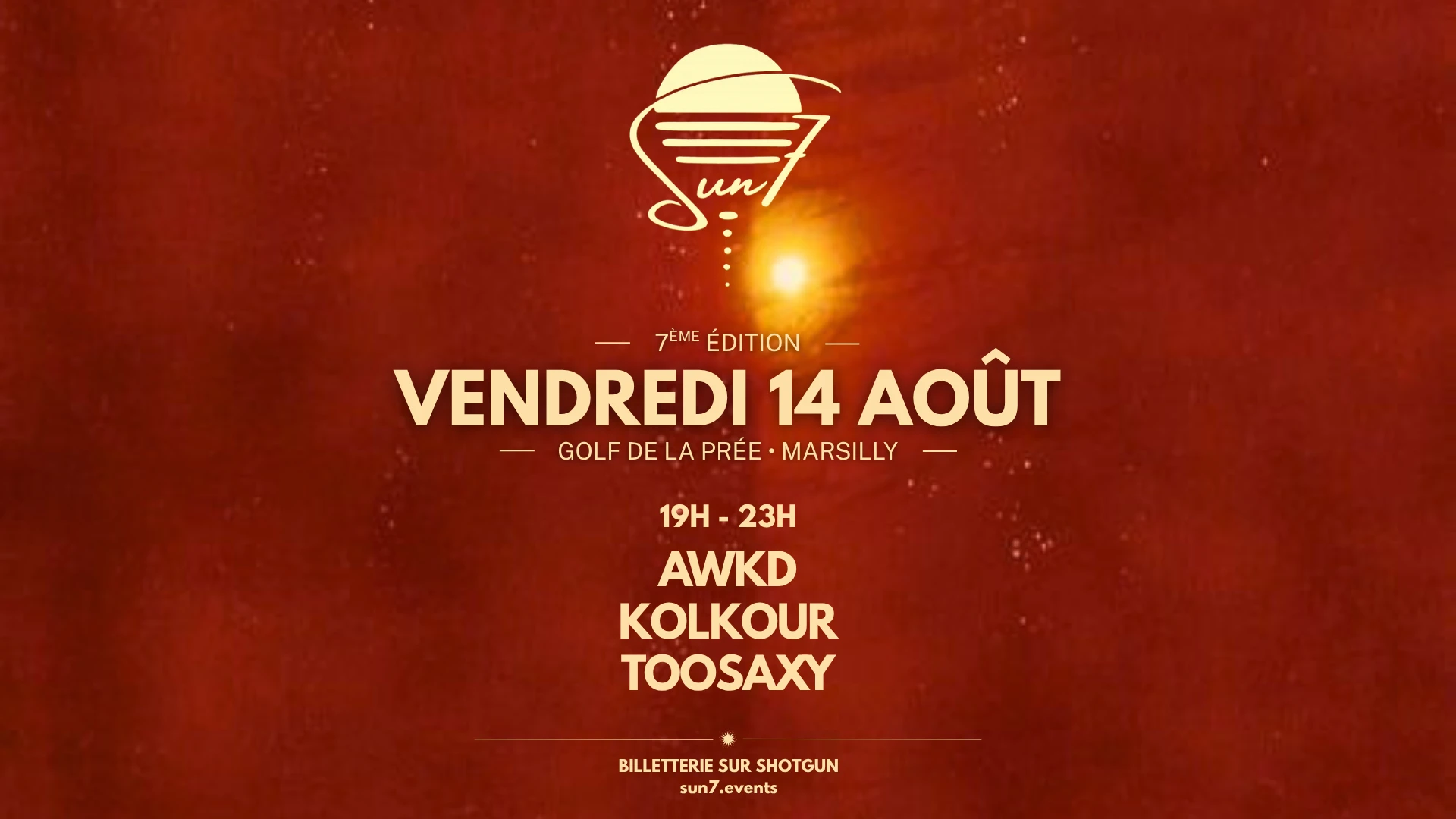 Sun7 #7 - Golf De La Prée - 14 Août 2026