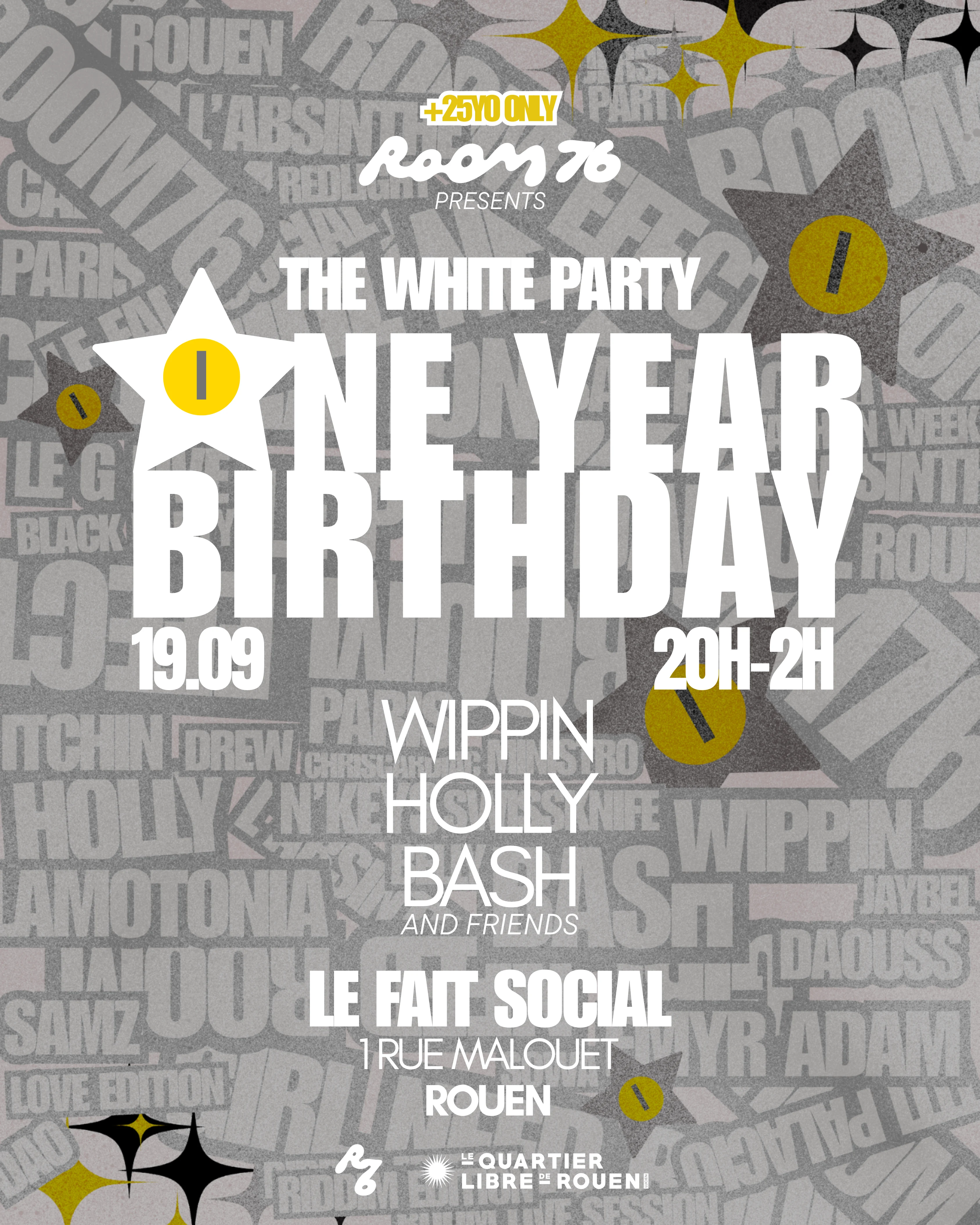 Rouen - One Year Birthday Bash - The White Party (+25 Only)