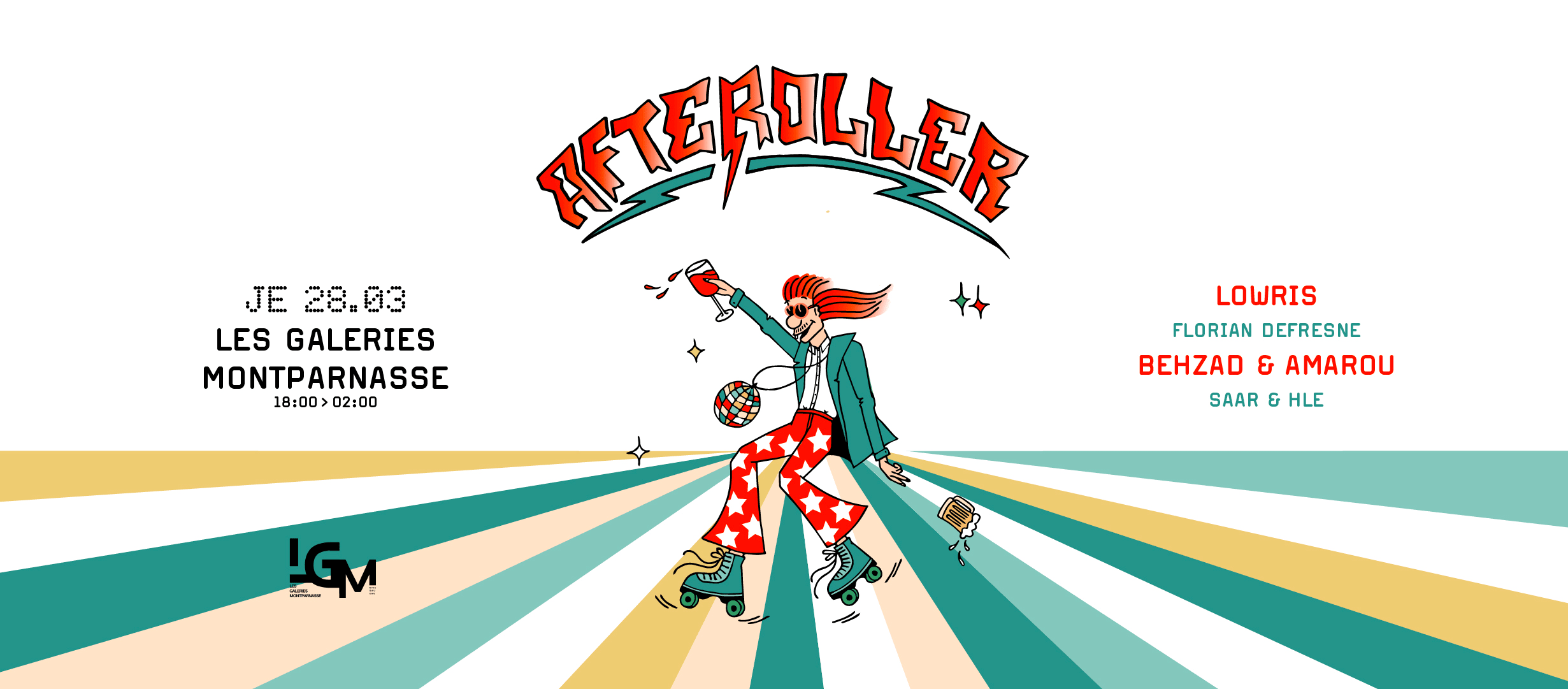 Afteroller @ Galerie Montparnasse /W Lowris, Behzad & Amarou