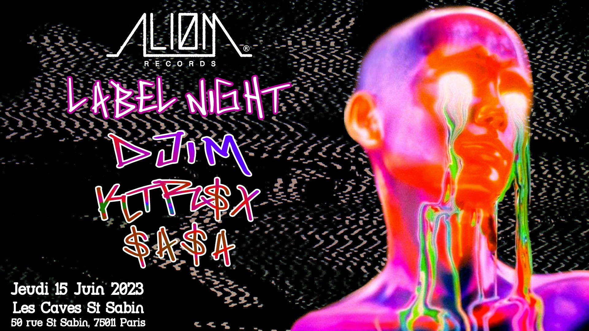 Aliøm Records **Labelnight** - Djim | Ktrsx | Sasa