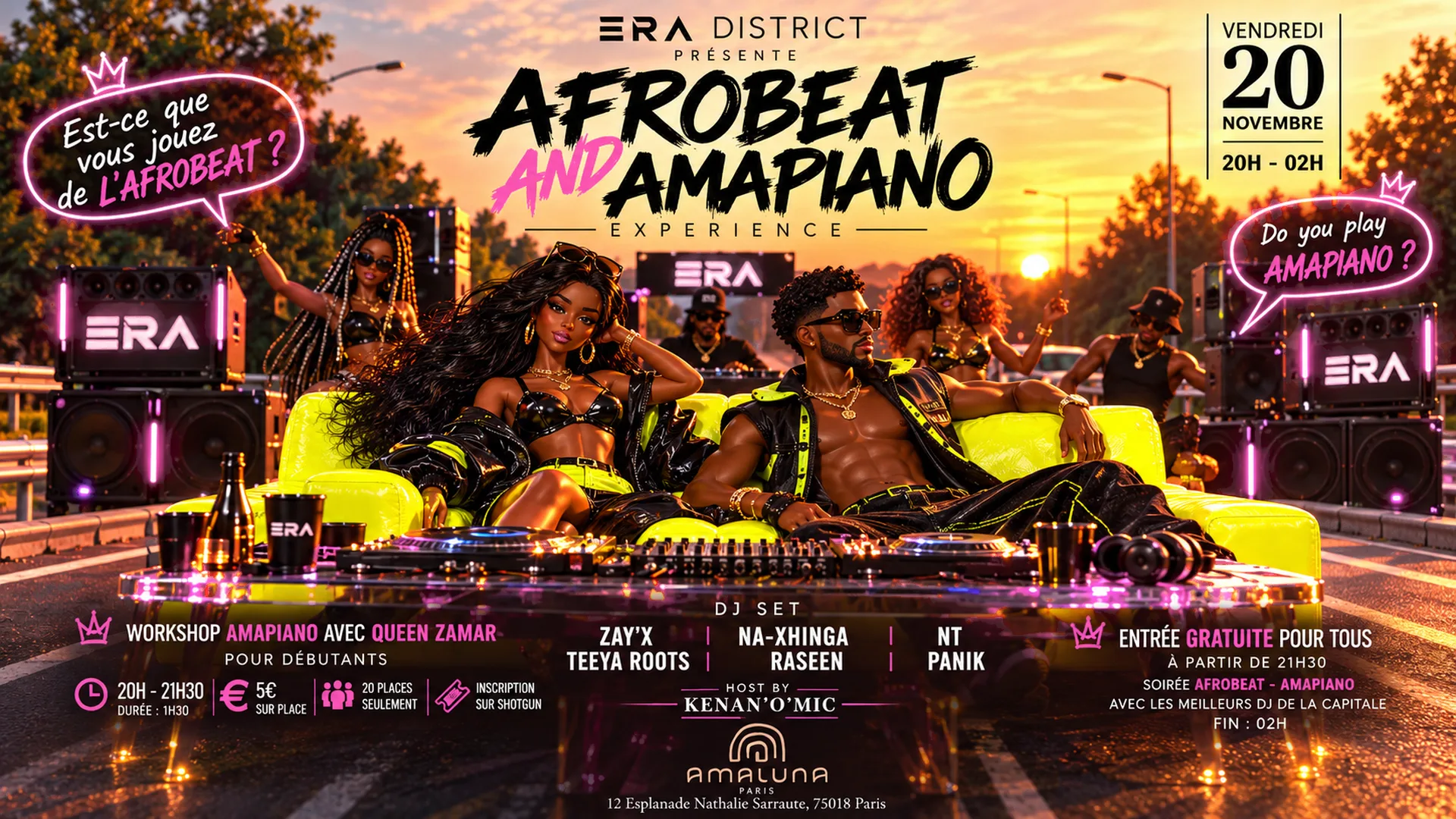 Era District:Afrobeat&Amapiano Experience ( With Workshop )