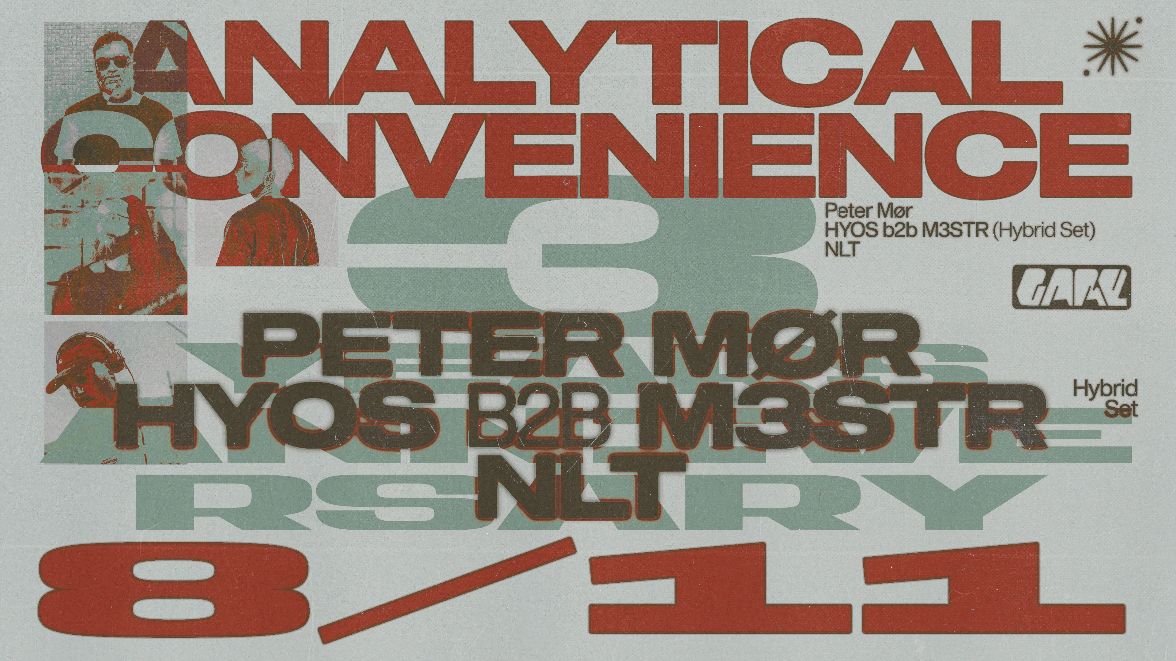 3y Of Analytical Convenience W/ M3str & Hyos, Nlt, Peter Mør