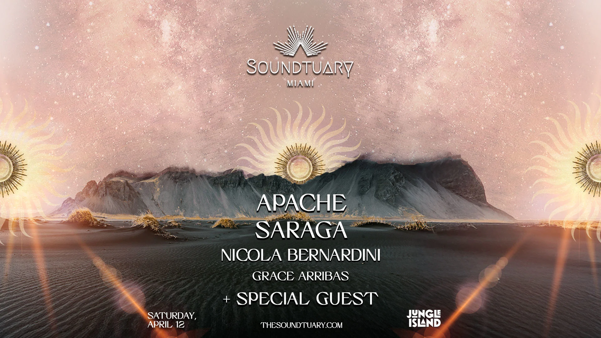 Soundtuary Pres. Apache & Saraga At Jungle Island Miami