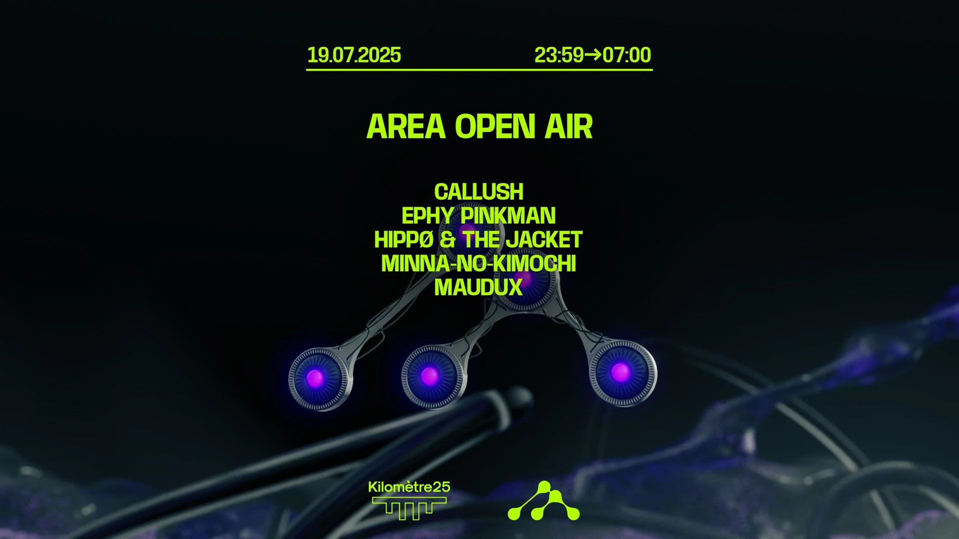 Area Open Air: Ephy Pinkman, Hippรธ & The Jacket, Callush