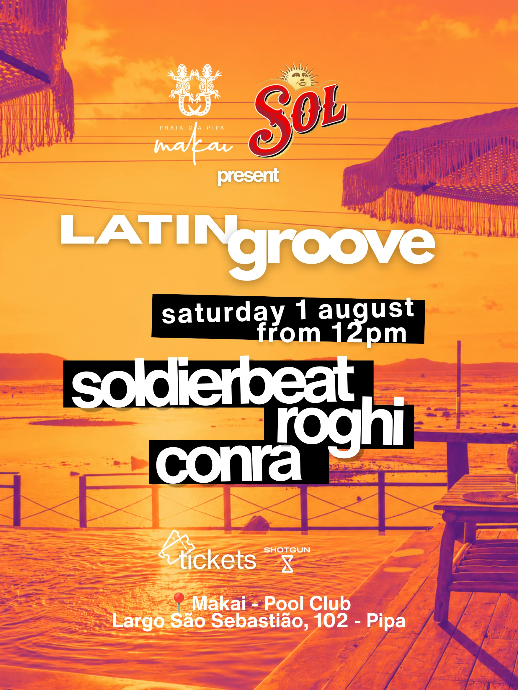 Latin Groove - 1 Agosto - Makai Pool Club