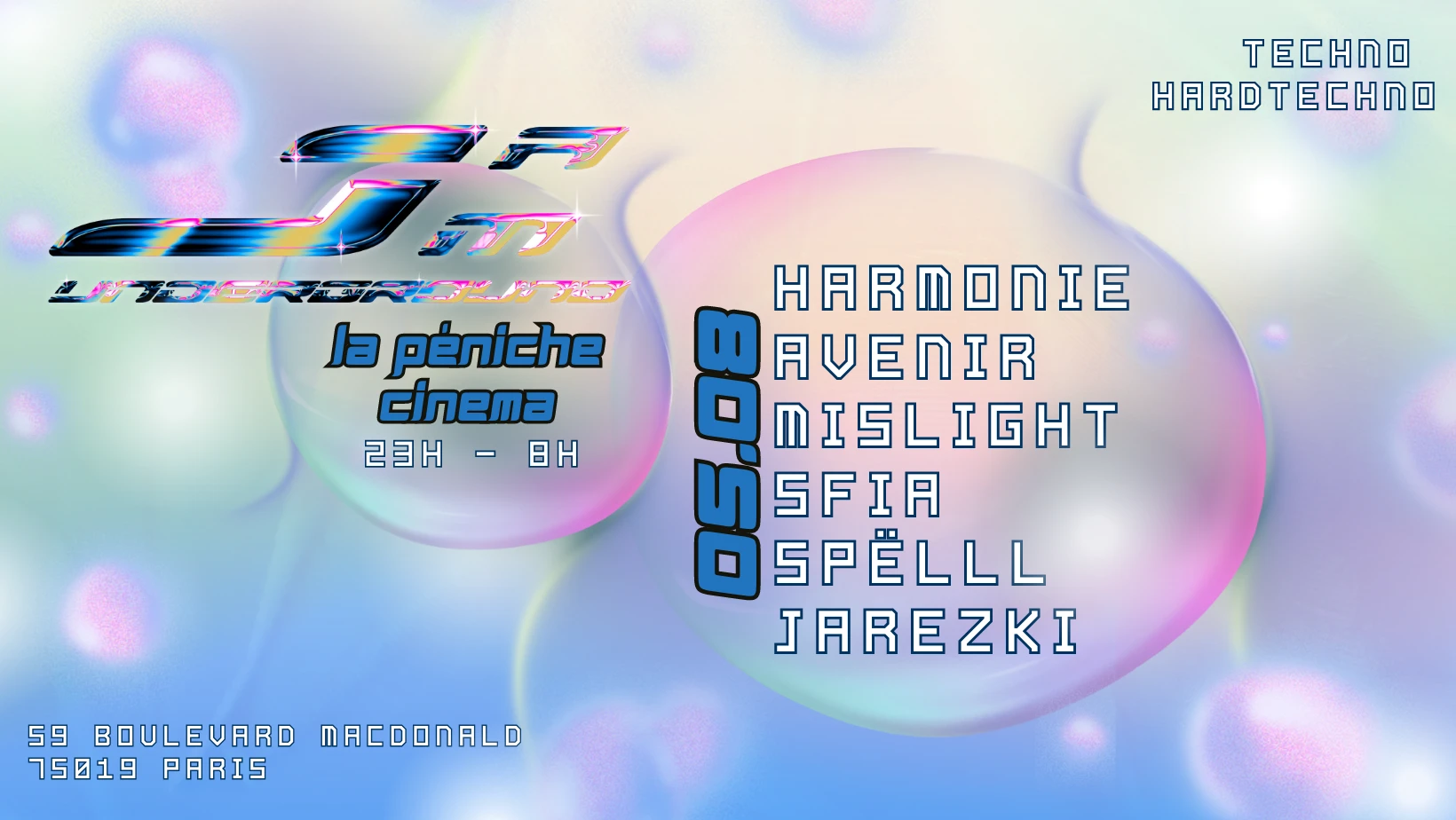 Jam Undeground W/ Harmonie, Avenir, Sfia, Mislight & Spëlll