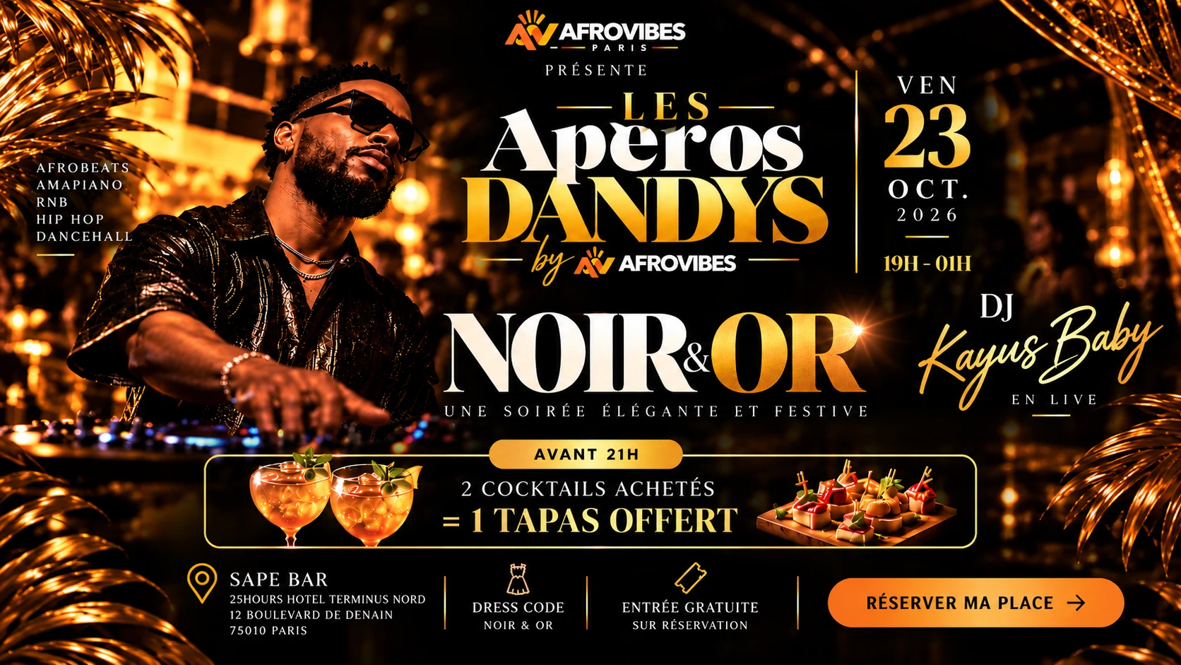 Les Apéros Dandys - Édition Noir & Or