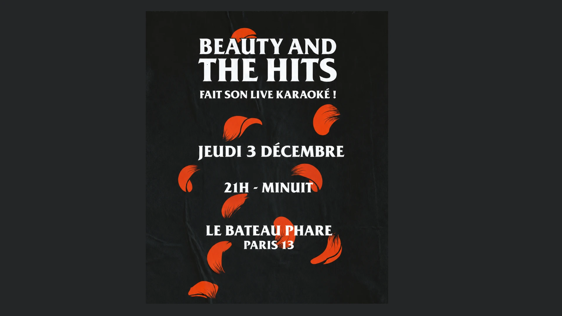 Live Karaoké Avec Beauty And The Hits !