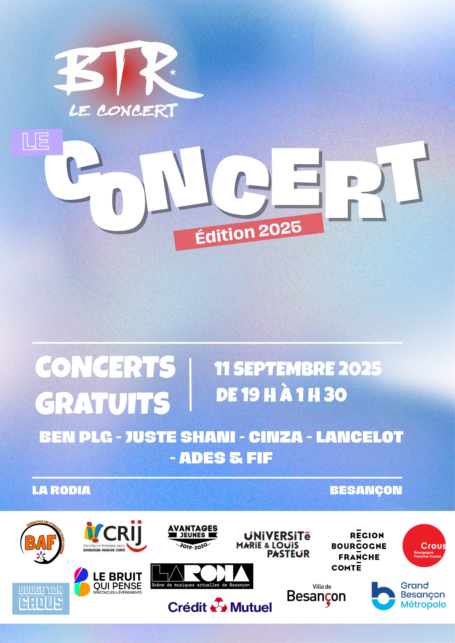 Btr - Le Concert De Rentrée À Besançon