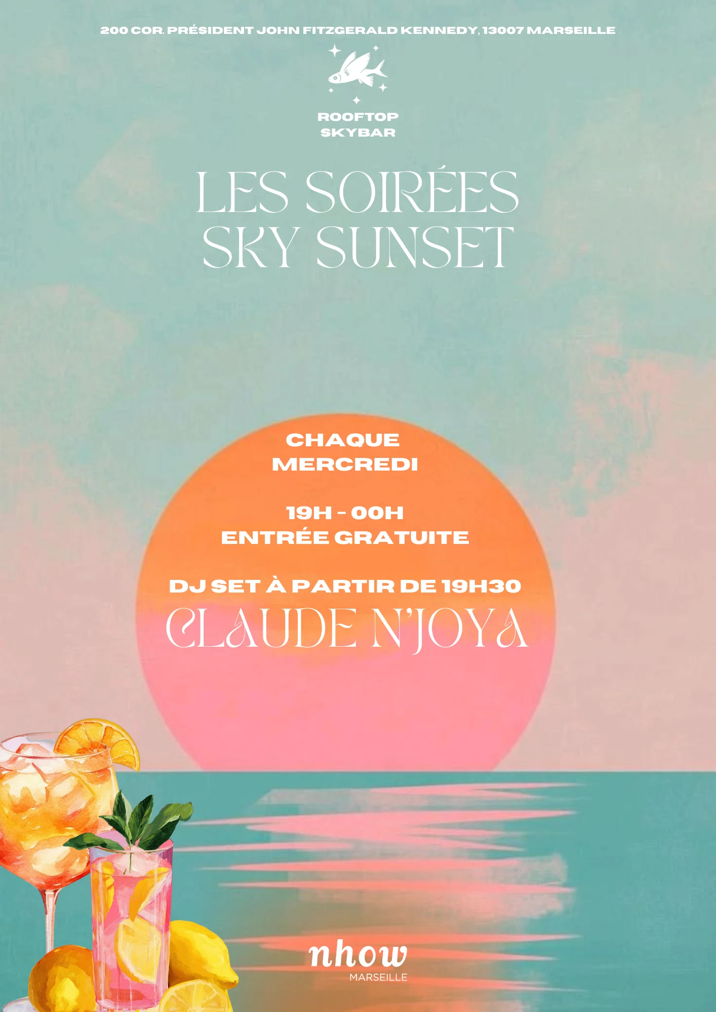 Les Sky Sunset I Rooftop Skybar I Dj Claude Njoya - 12.08