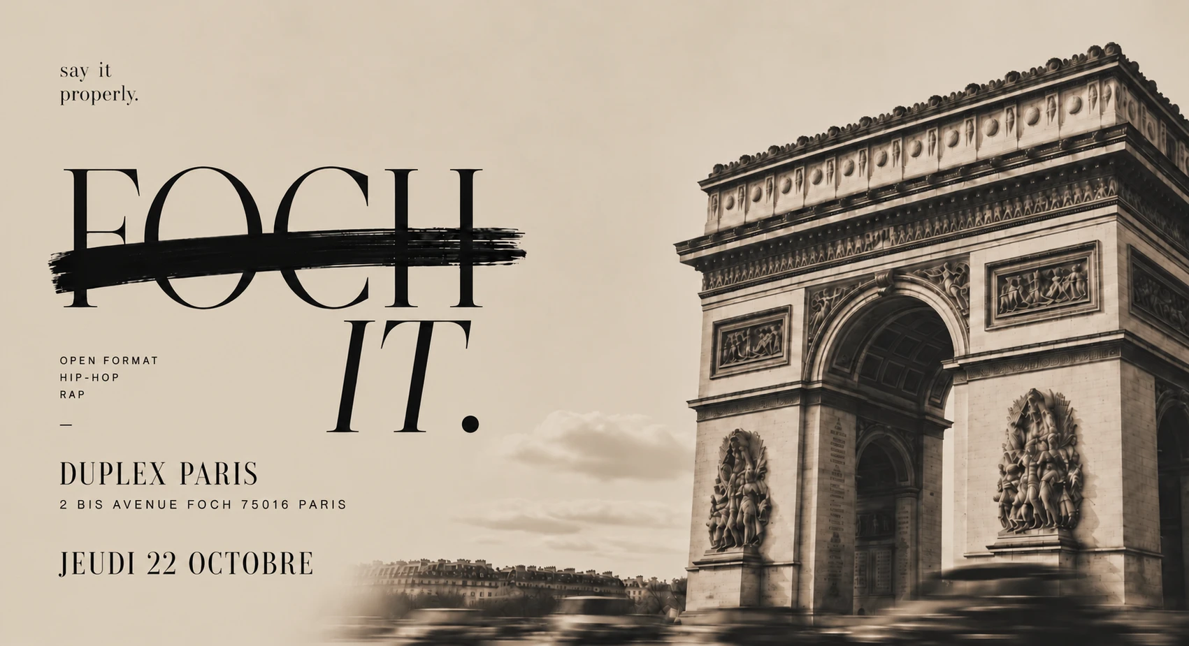 Duplex Paris - Foch It - 22/10