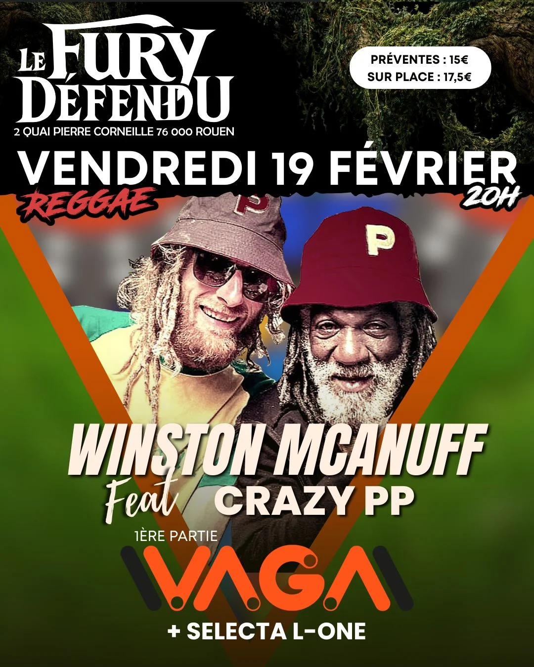 Winston Mcanuff Feat Crazy Pp / Vaga // Le Fury Défendu
