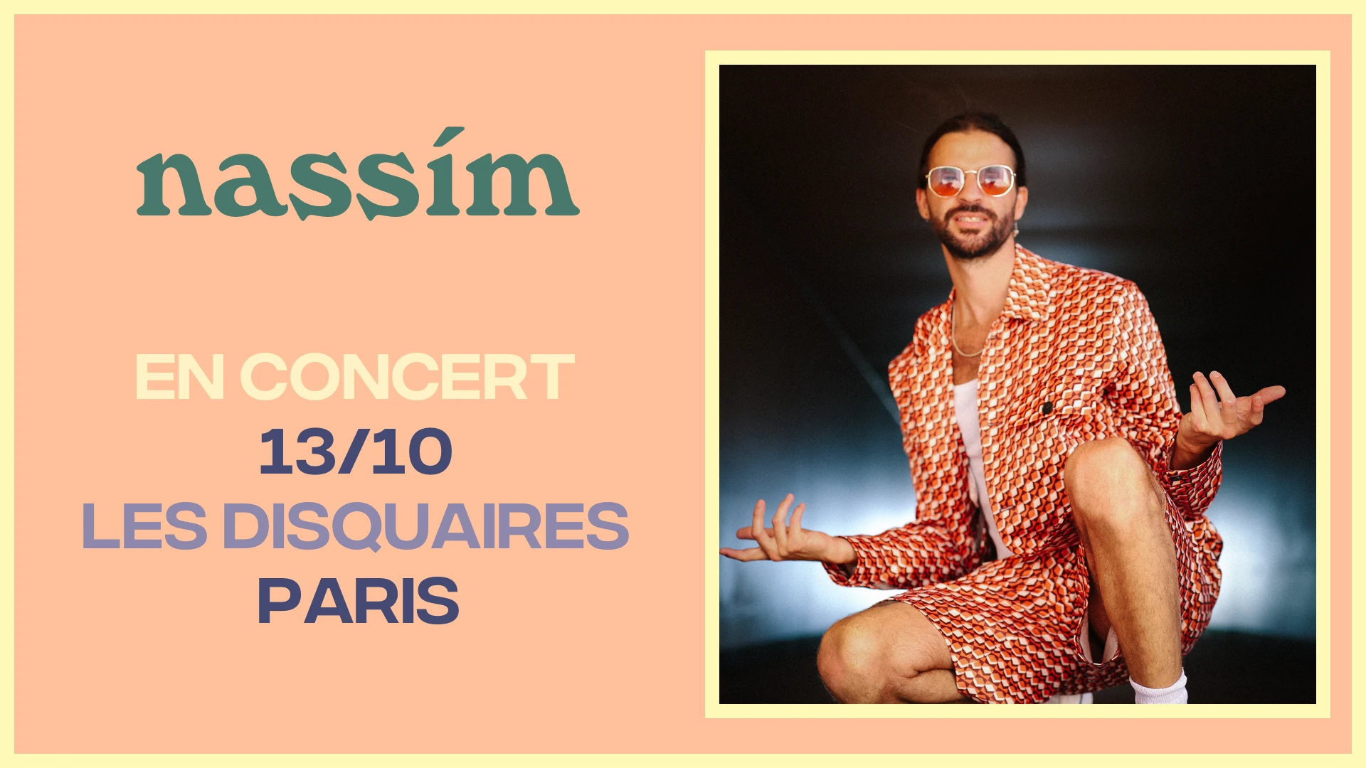 Concert Nassím - Les Disquaires - 13/10