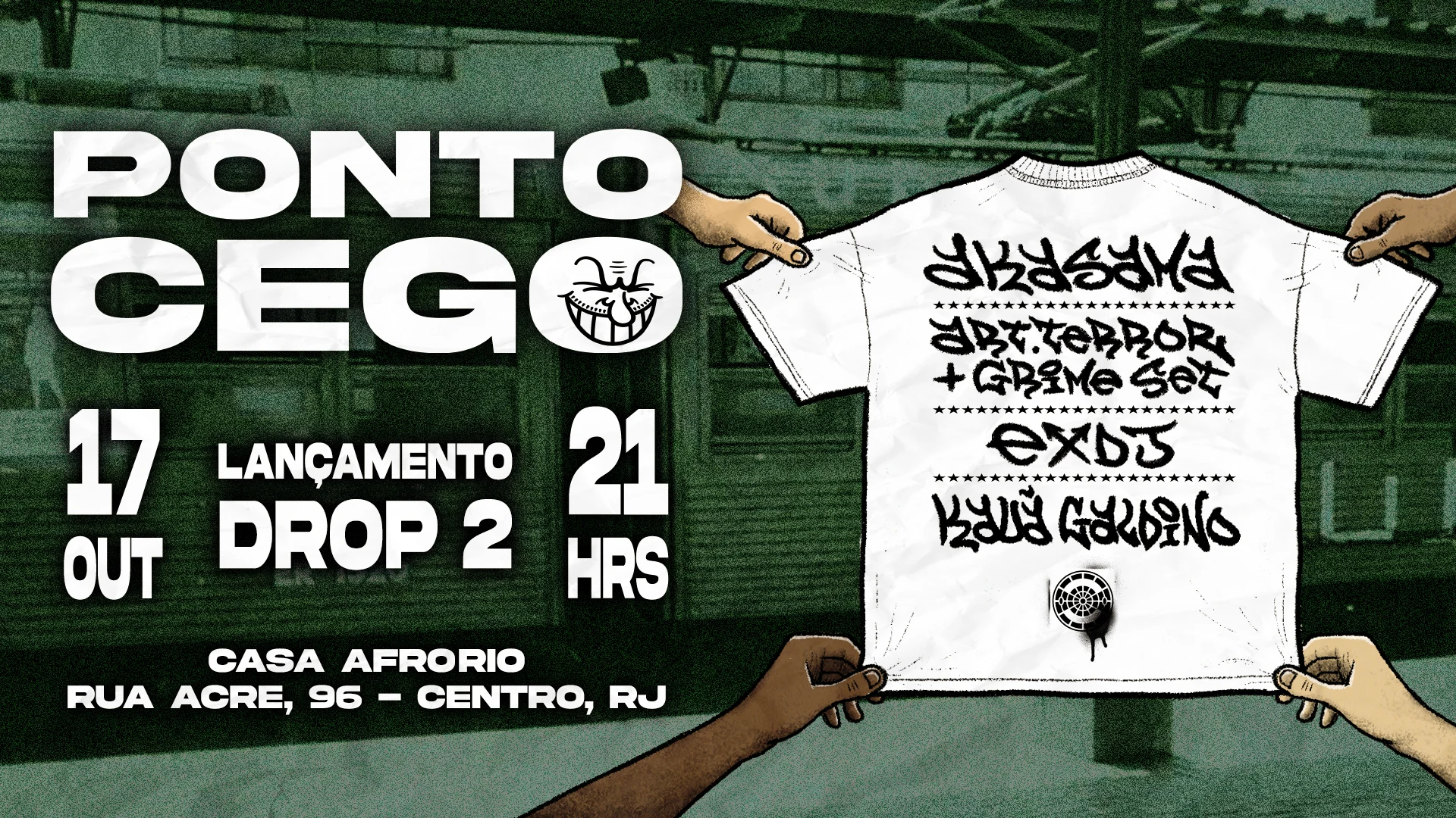 Ponto Cego: Lançamento Drop 2 + Open Mic