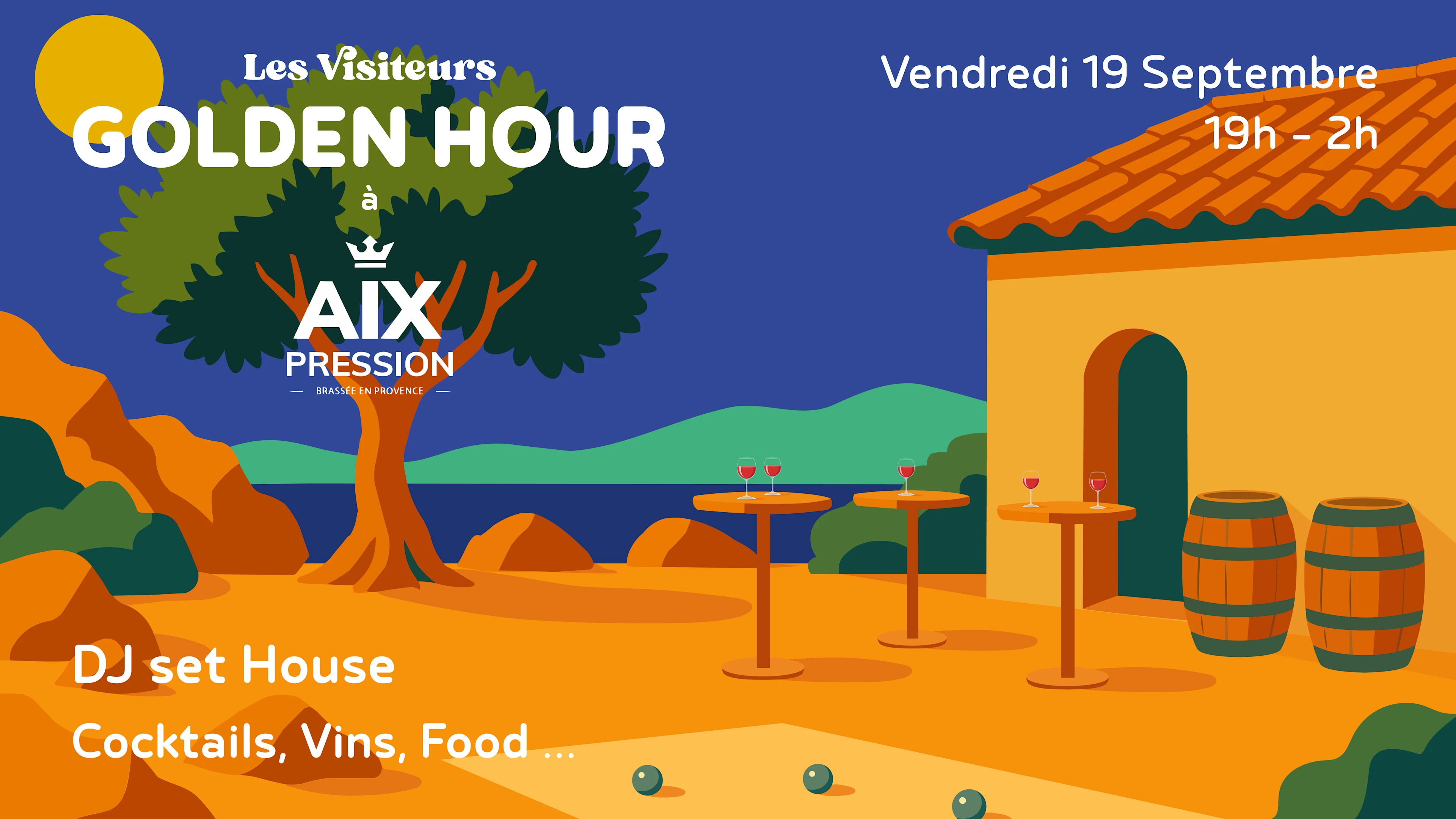 Soirée Golden Hour À L'aix Pression