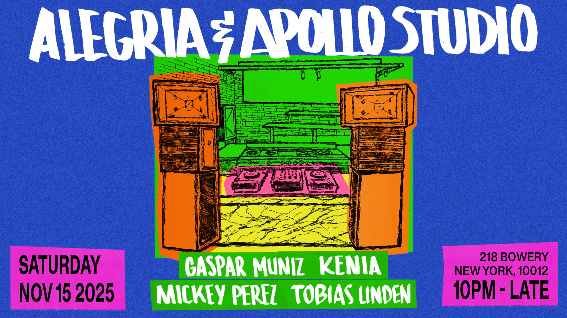 Alegria & Apollo Studio On Bowery