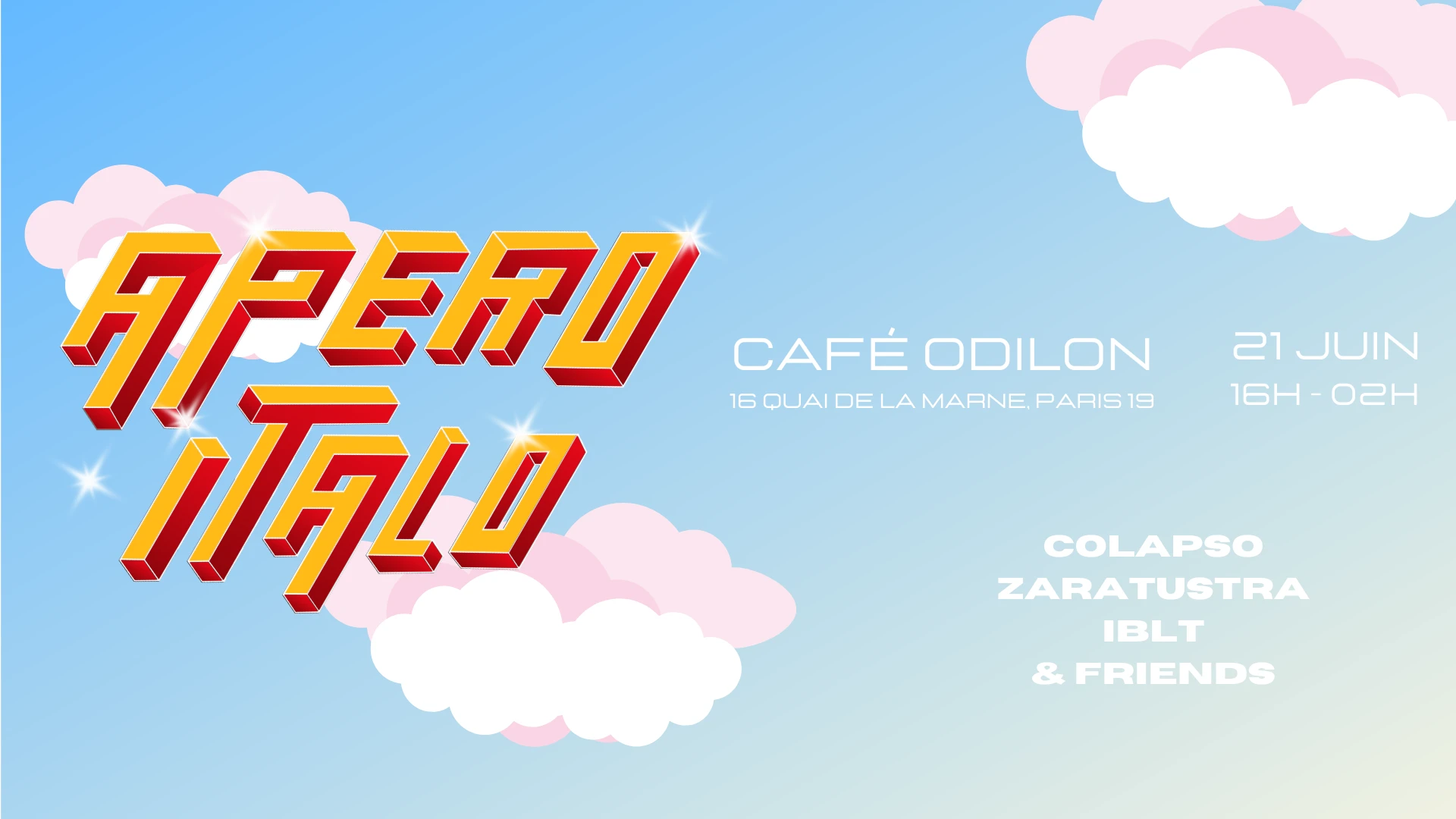 Apero Italo: Fête De La Musique Au Café Odilon !