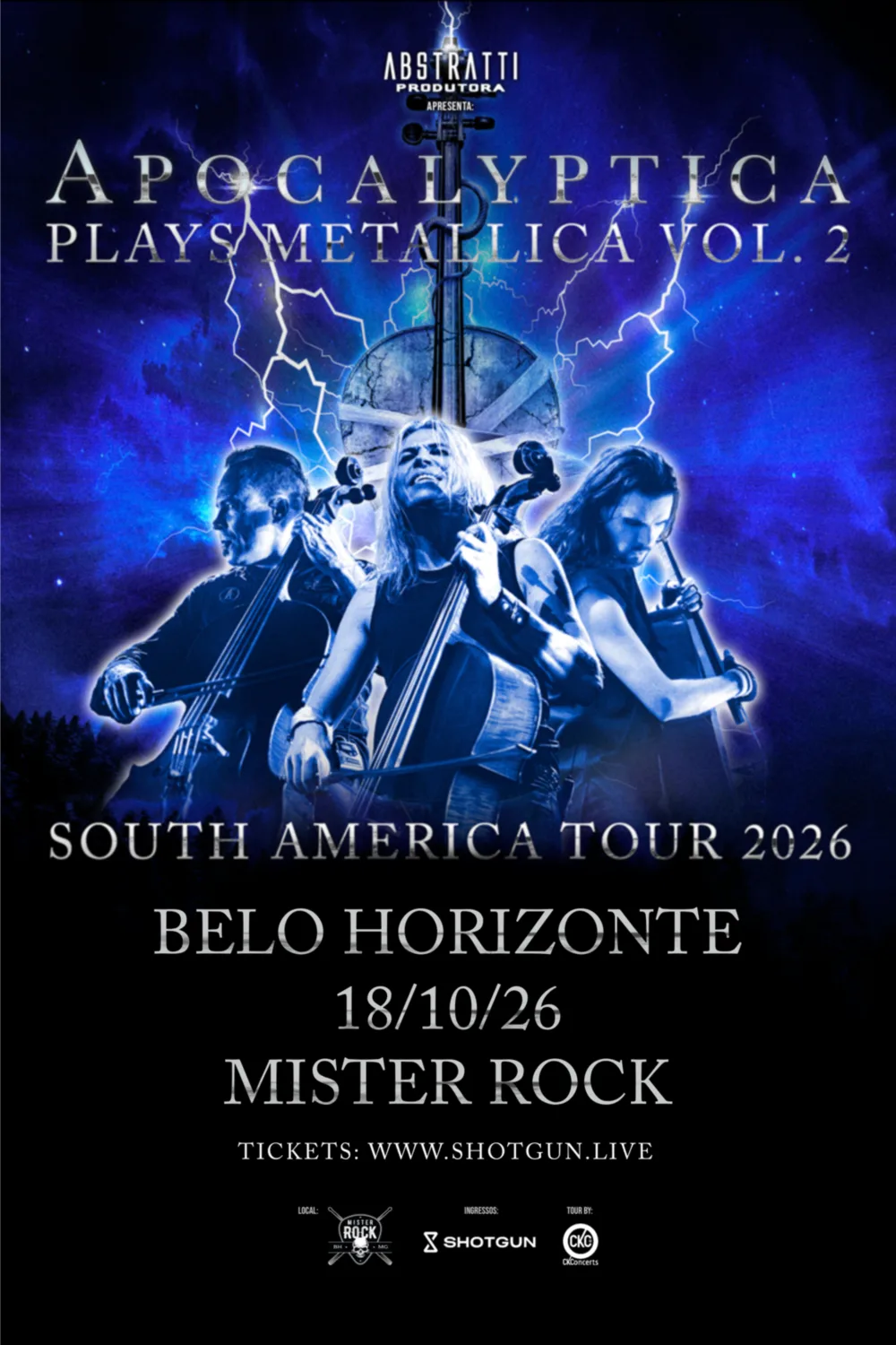 Apocalyptica Em Belo Horizonte