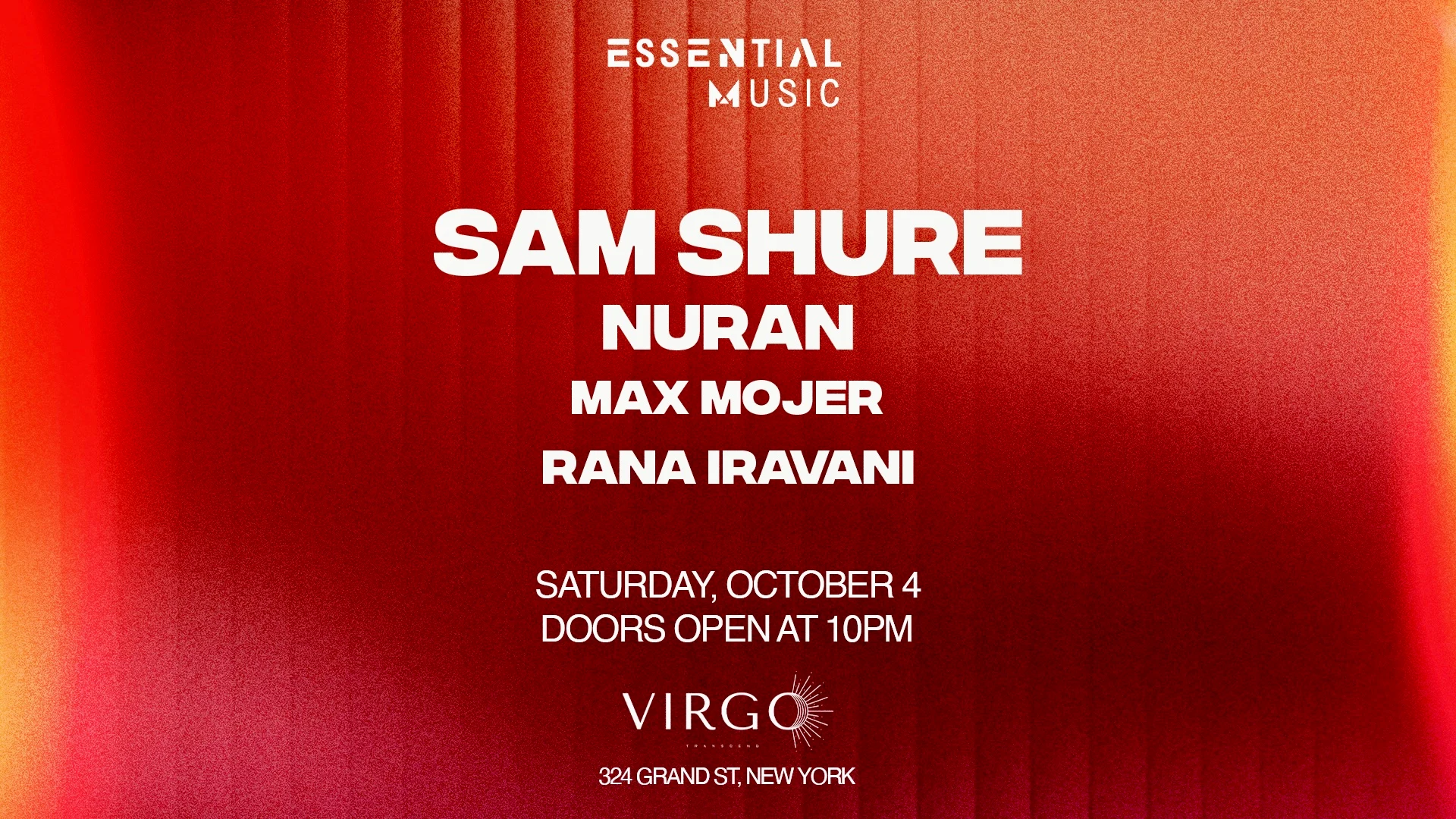 Essential Music X Virgo: Sam Shure