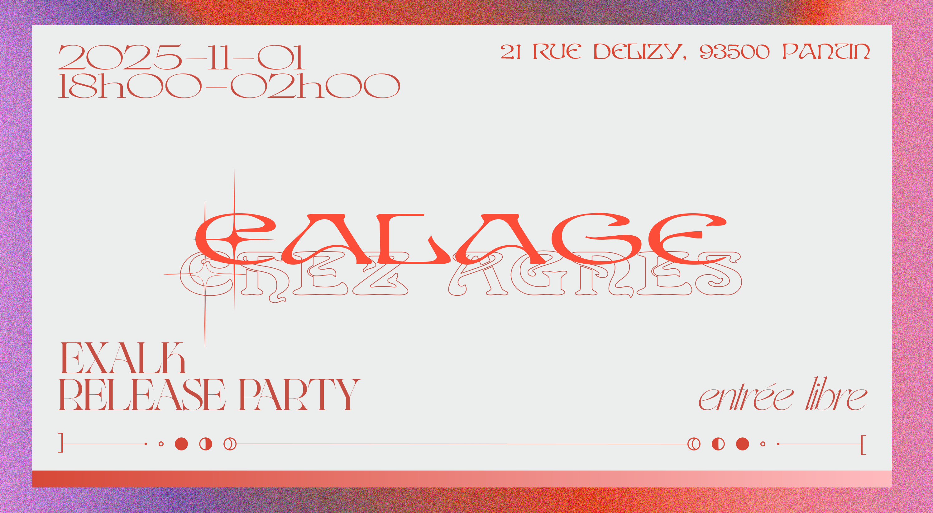 [Gratuit] Calage Chez Agnes II - Exalk Release Party