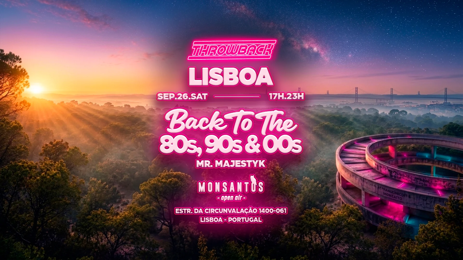 [Tickets At Door] Throwback Lisboa - 80s 90s & 00s Monsantos