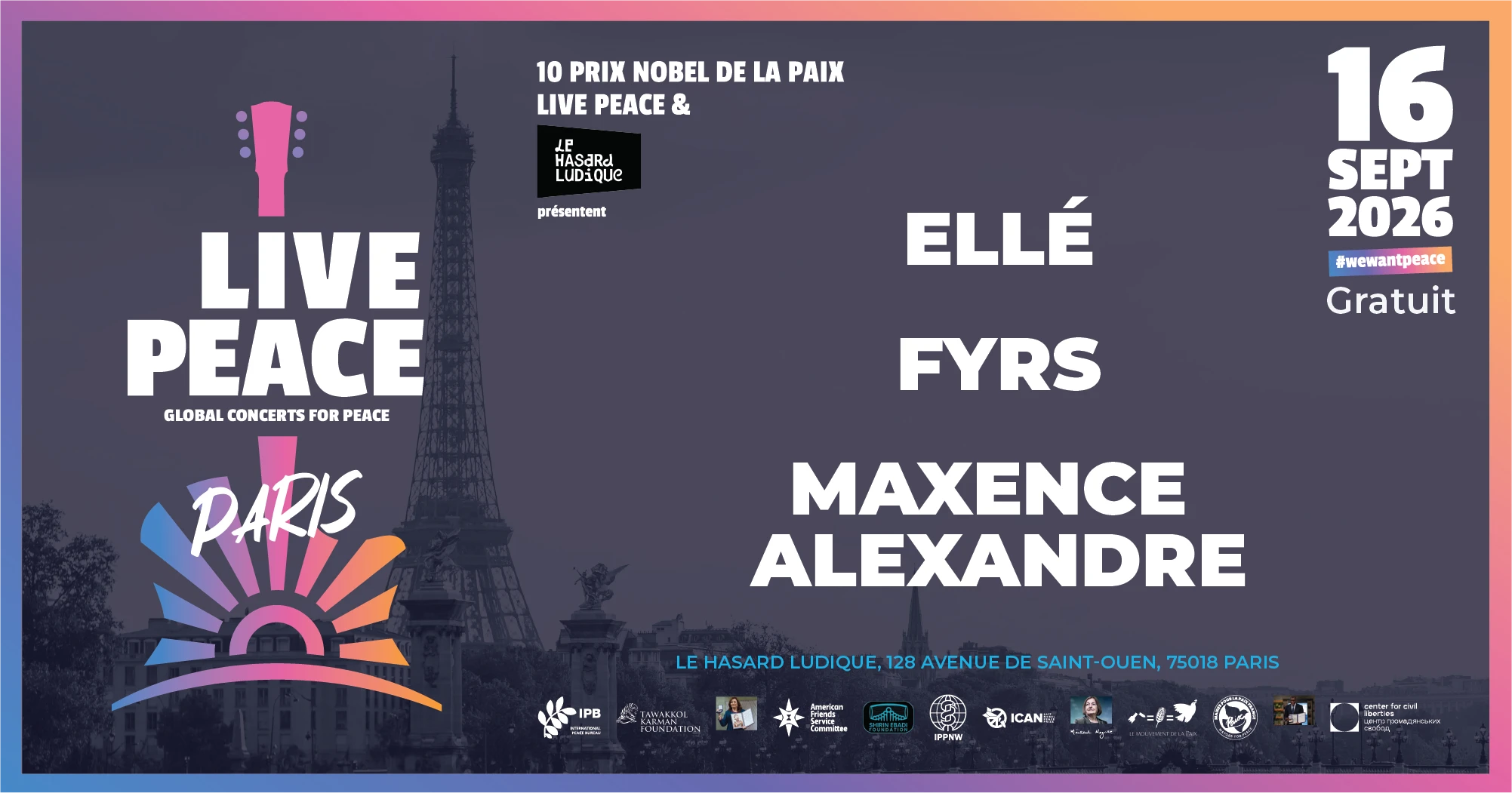 Live Peace Paris