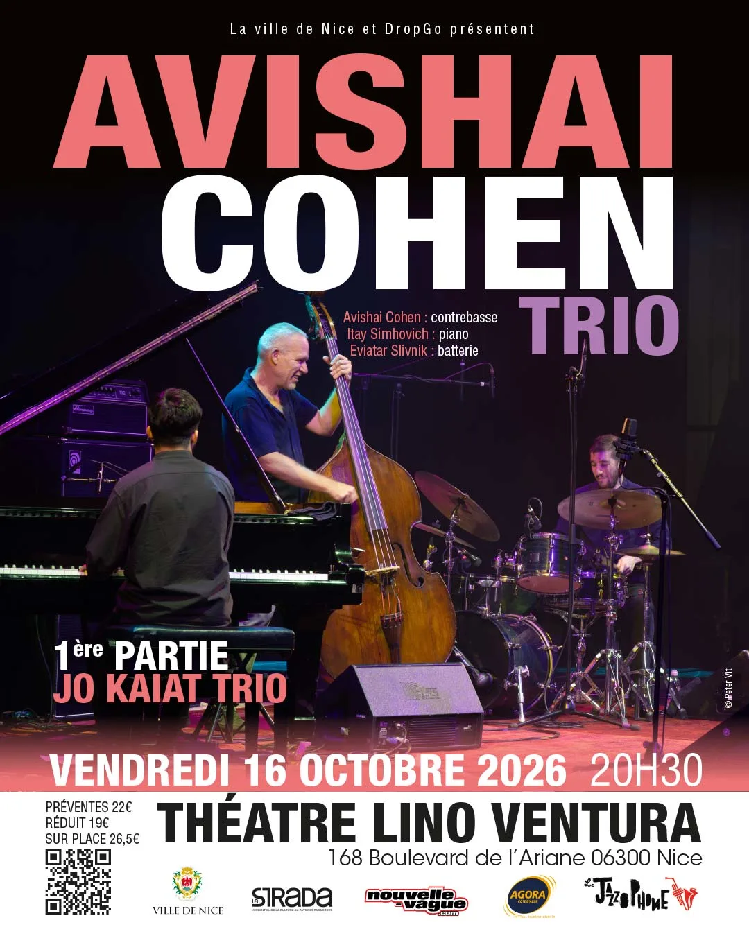 Avishai Cohen / 16 Octobre / Théâtre Lino Ventura À Nice