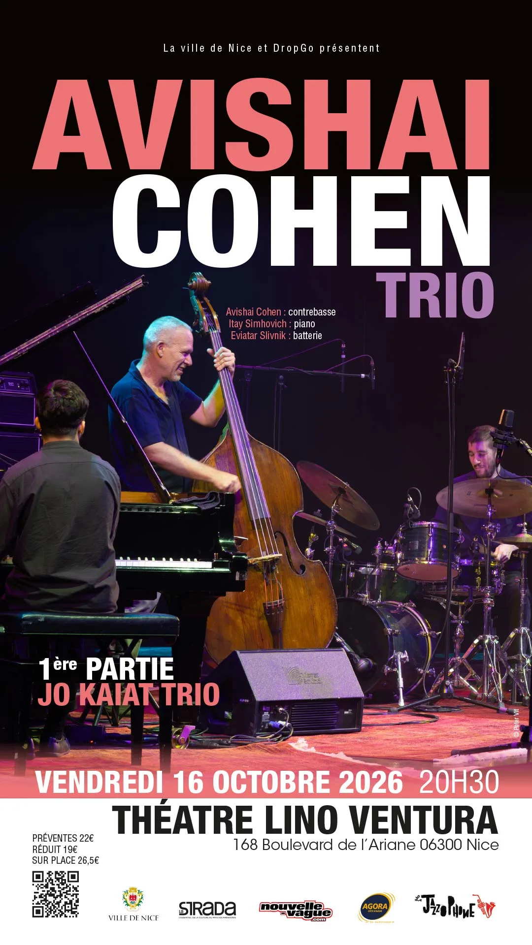 Avishai Cohen / 16 Octobre / Théâtre Lino Ventura À Nice