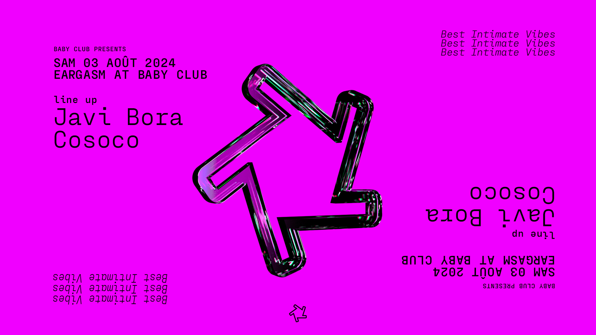 Eargasm At Baby Club : Javi Bora + Cosoco