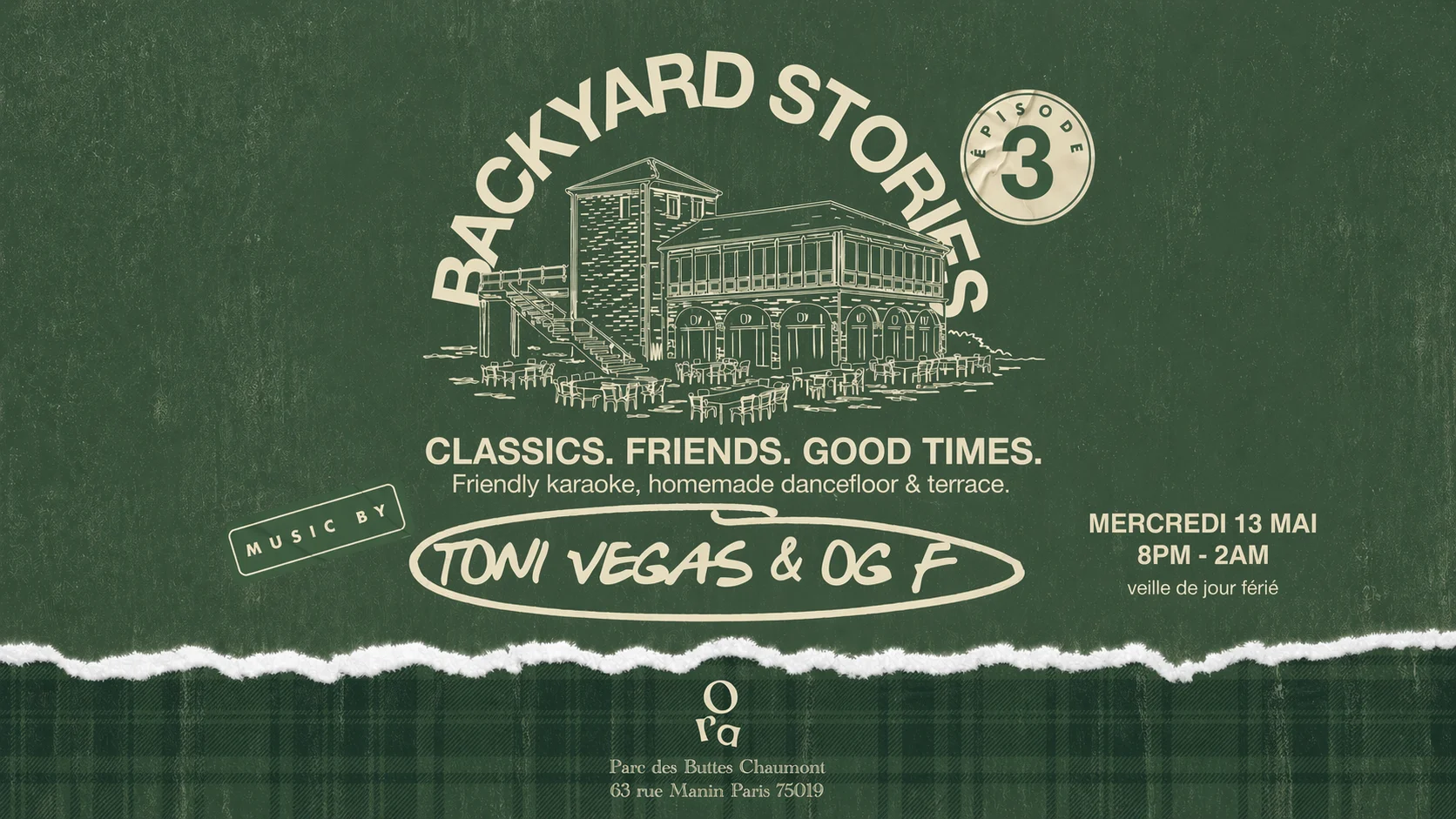 Backyard Stories - Vendredi 13 Mai