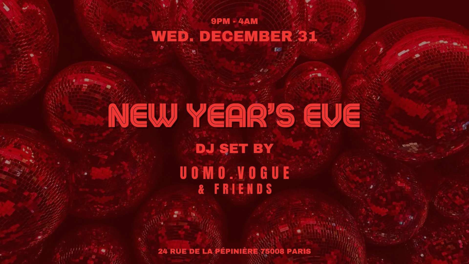 New Year's Eve – Uomo.Vogue & Friends @Slice Pizza Club