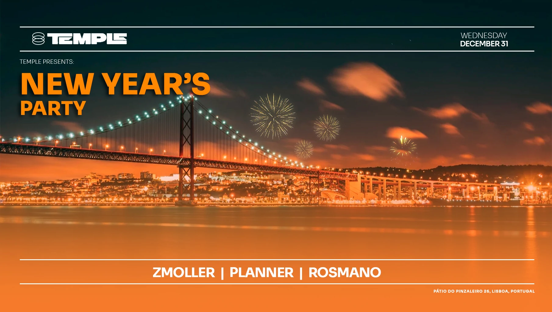 Temple Club: Special New Year’S Eve + 1 Hour Open Bar Beer