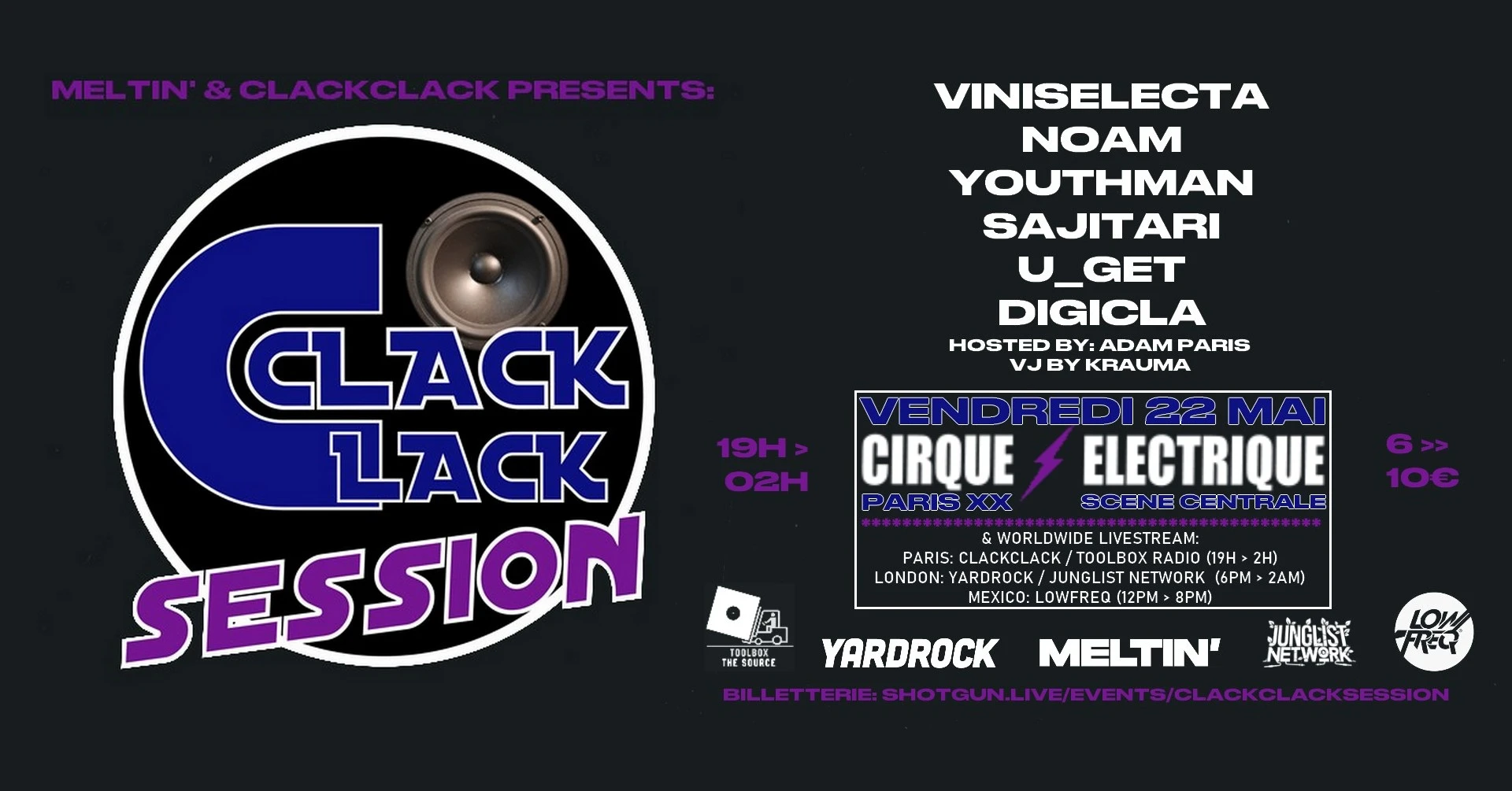 Clack Clack Session #1 (Scene 360 + Livestream)