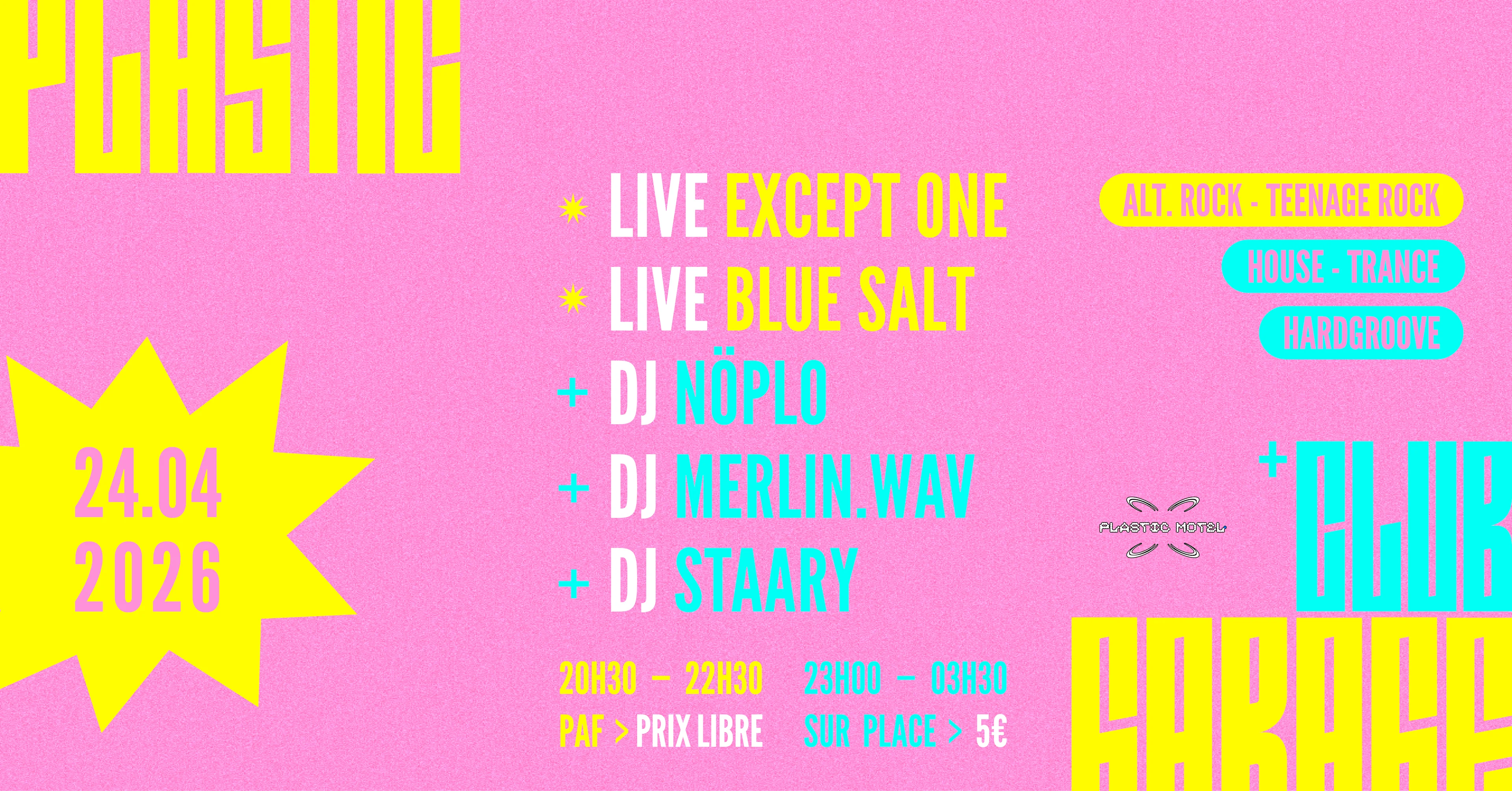 Plastic Club : Pride By Rhinbow W/ Merlin.Wav, Noplo, Staary