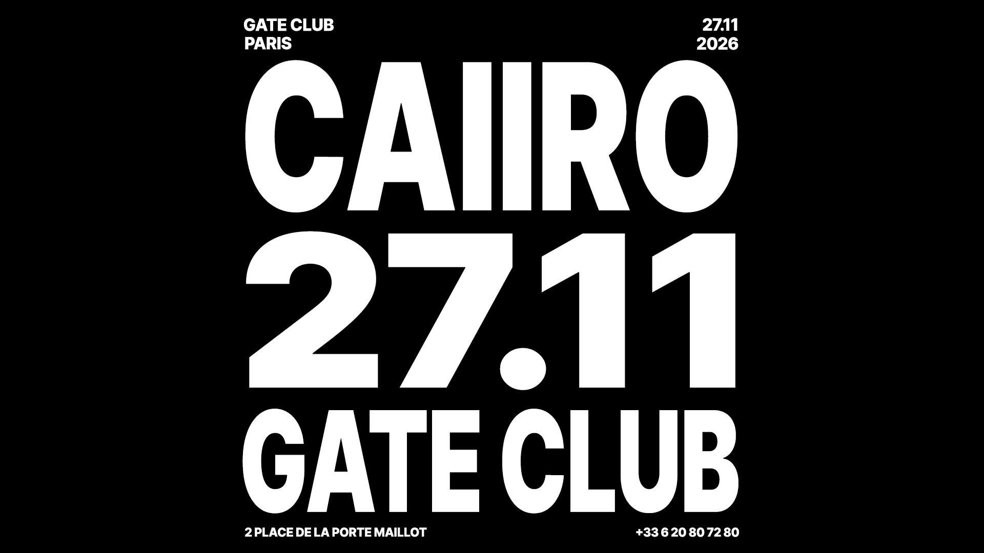 Caiiro X Gate Club Paris