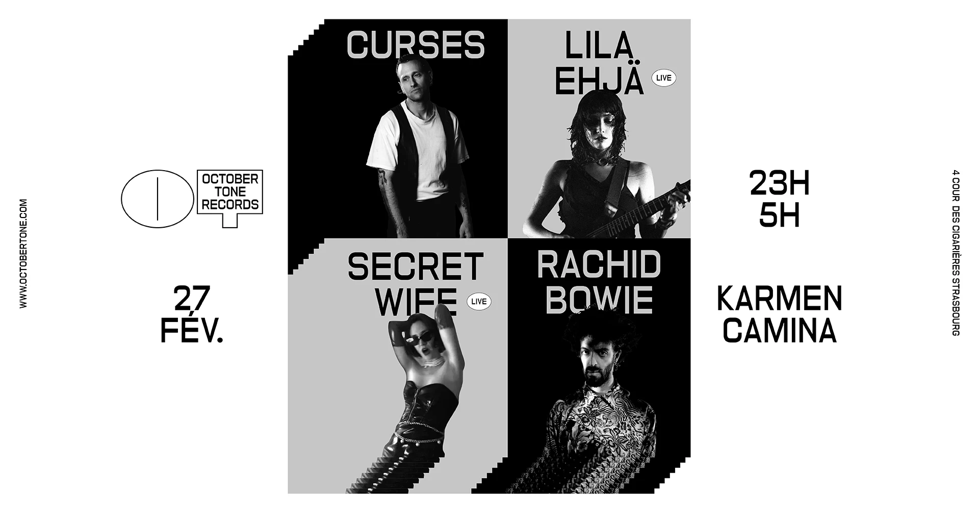 October Tone [Curses, Lila Ehja, Rachid Bowie, Secret Wife]