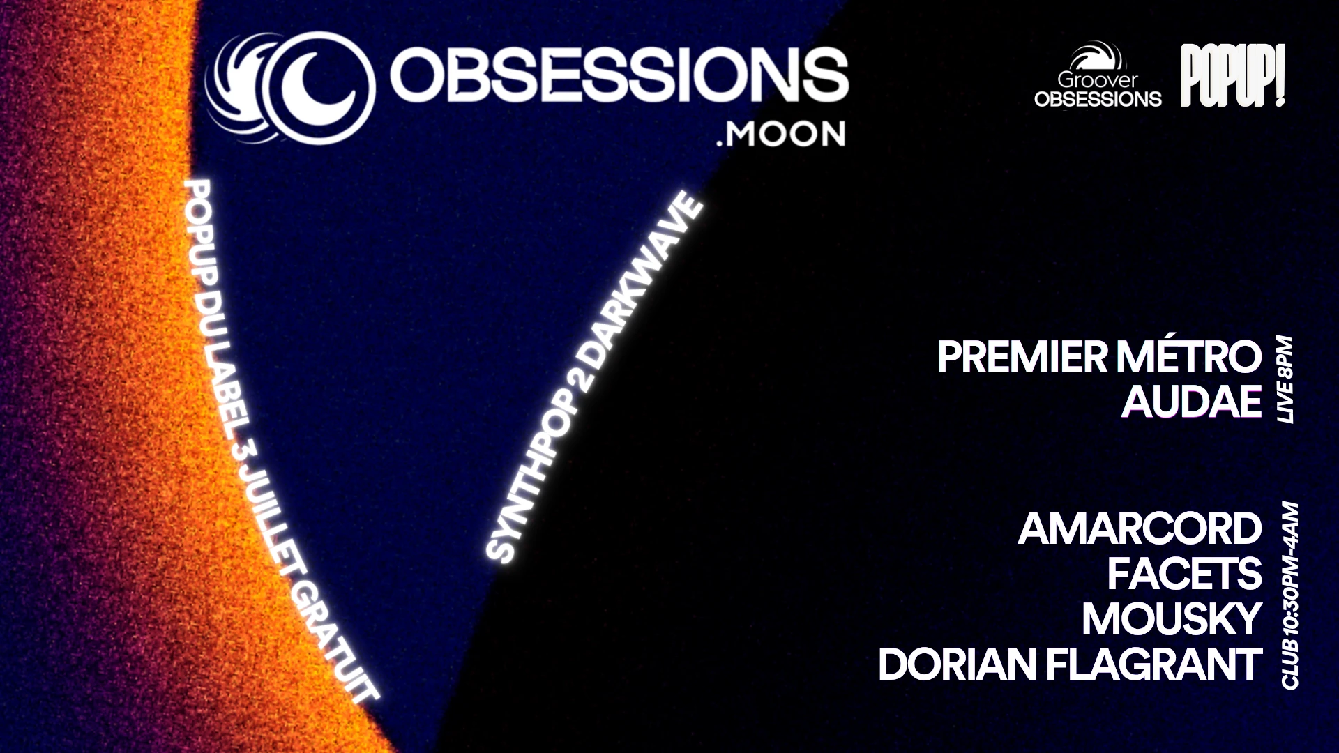 Obsessions.Moon: Synthpop 2 Darkwave — Popup!