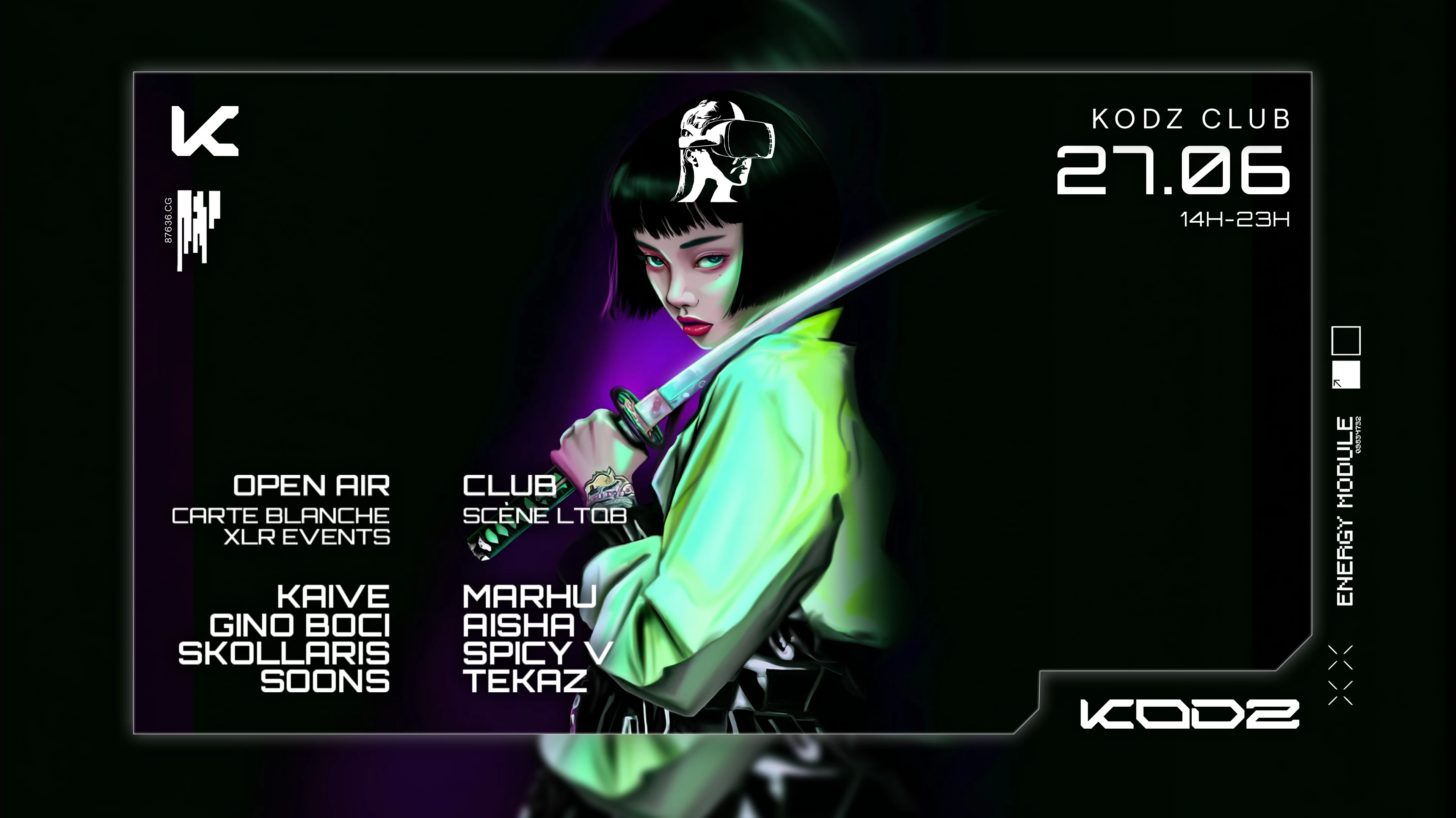 Kodz Open Air & Club X Ltqb X Xlr : Marhu, Aisha & More