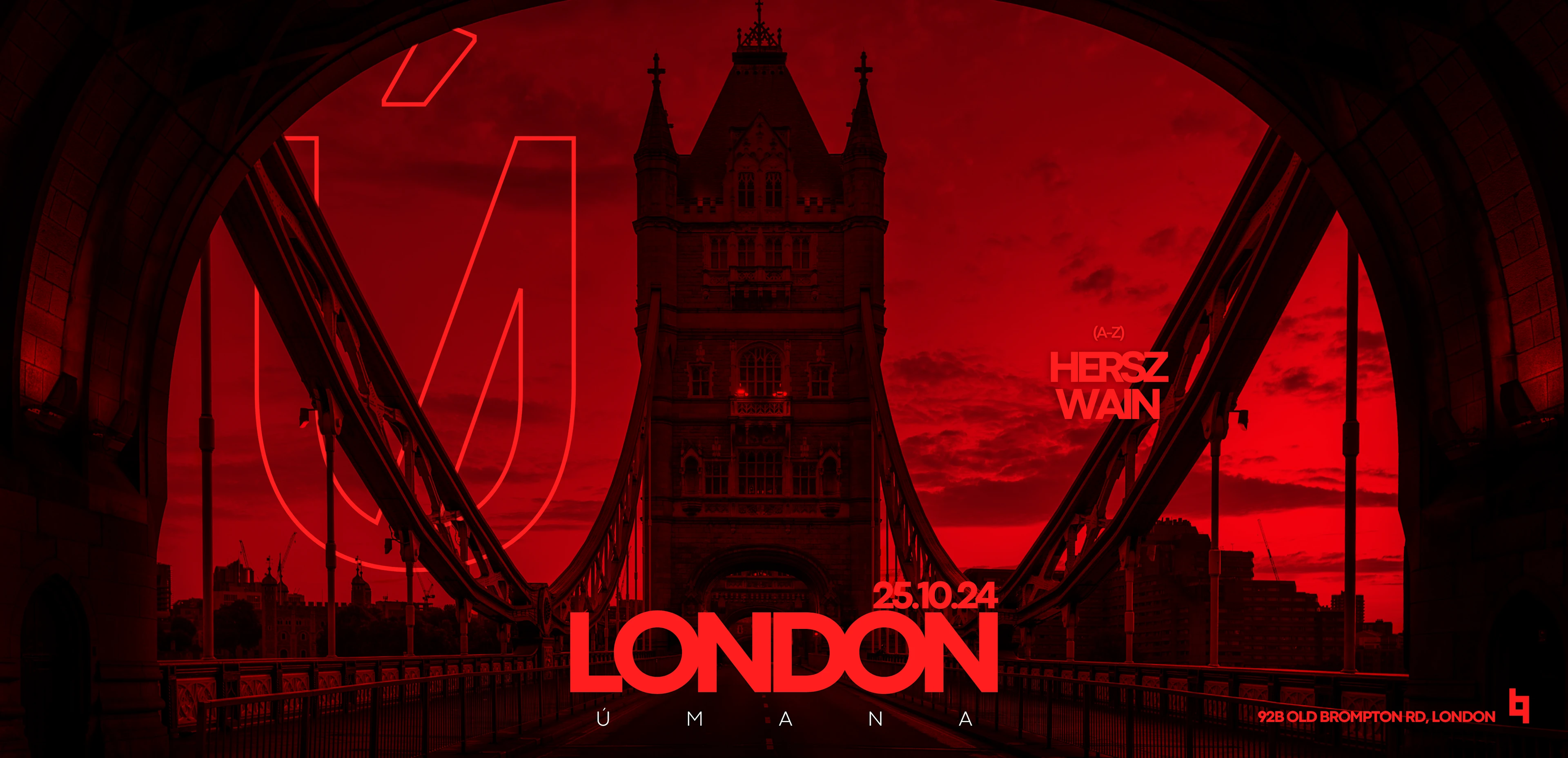 Úmana For Halloween In London - Hersz X Wain